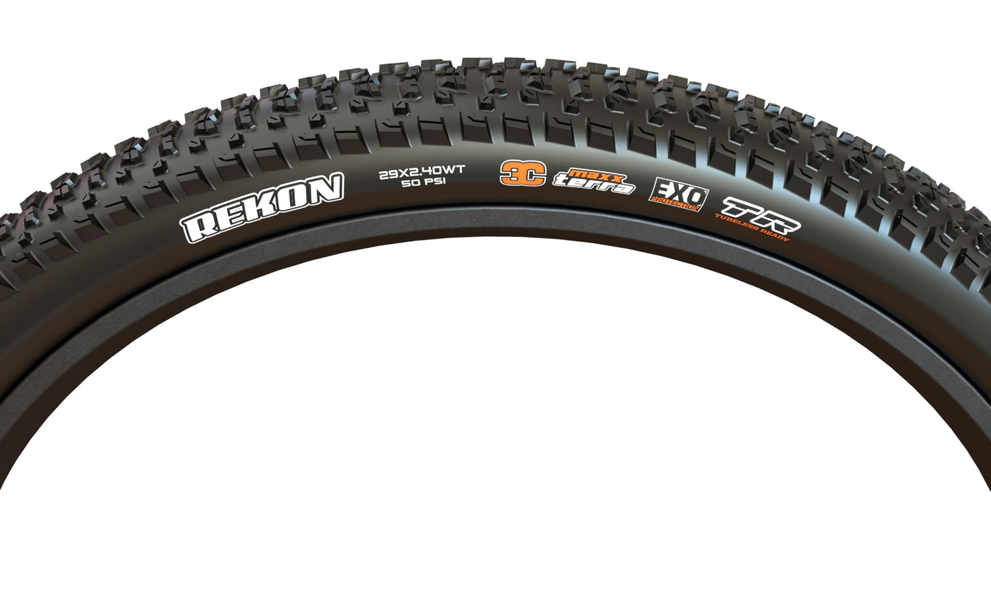 REKON+ PLUS TIRE 29X2.80 60 TPI FOLDABLE EXO/TR, Black