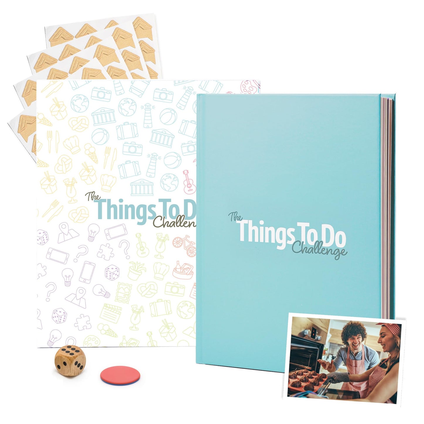 gateway22 Things to Do Challenge - For Couples - 60+ Activities To Complete - Surprise Scratch Off Date Night & Day Ideas - Includes Photo Corner