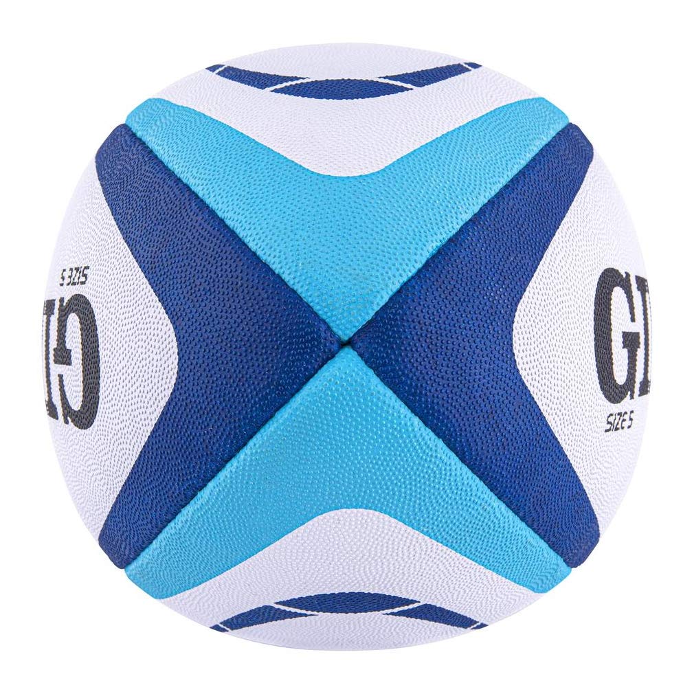 Gilbert Atom Rugby Ball [Each] ? BLUE ? SIZE 5 ? Conforms to World Rugby specifications