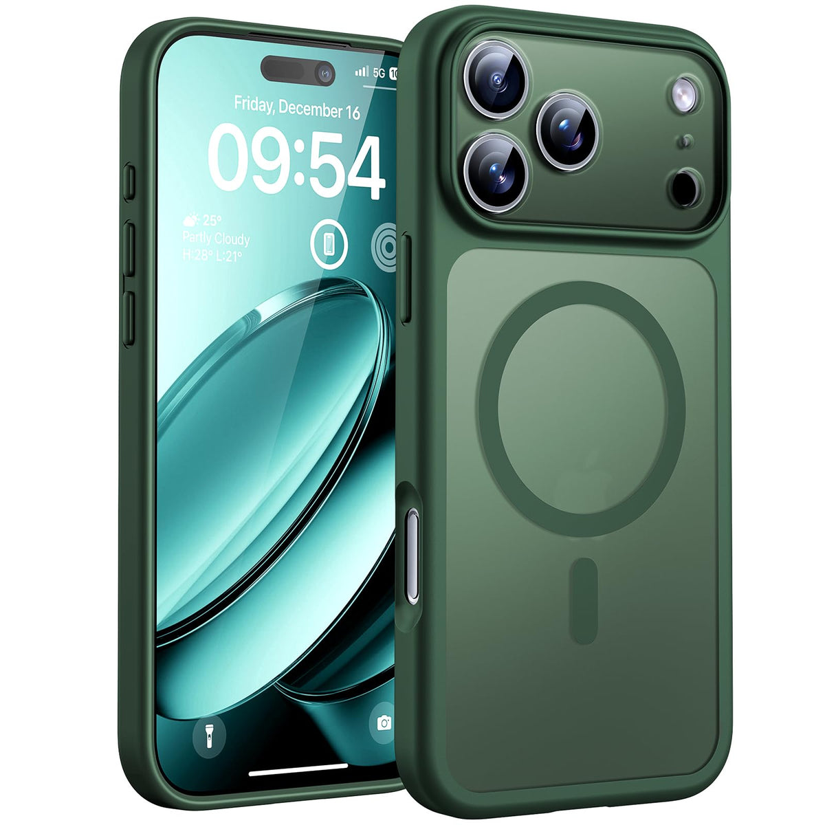 TOCOL Magnetic for iPhone 17 Pro Case 6.3-Inch, Compatible with MagSafe, Full Camera Protection, Built-in Magnetic Ring, Drop Protection Shockproof