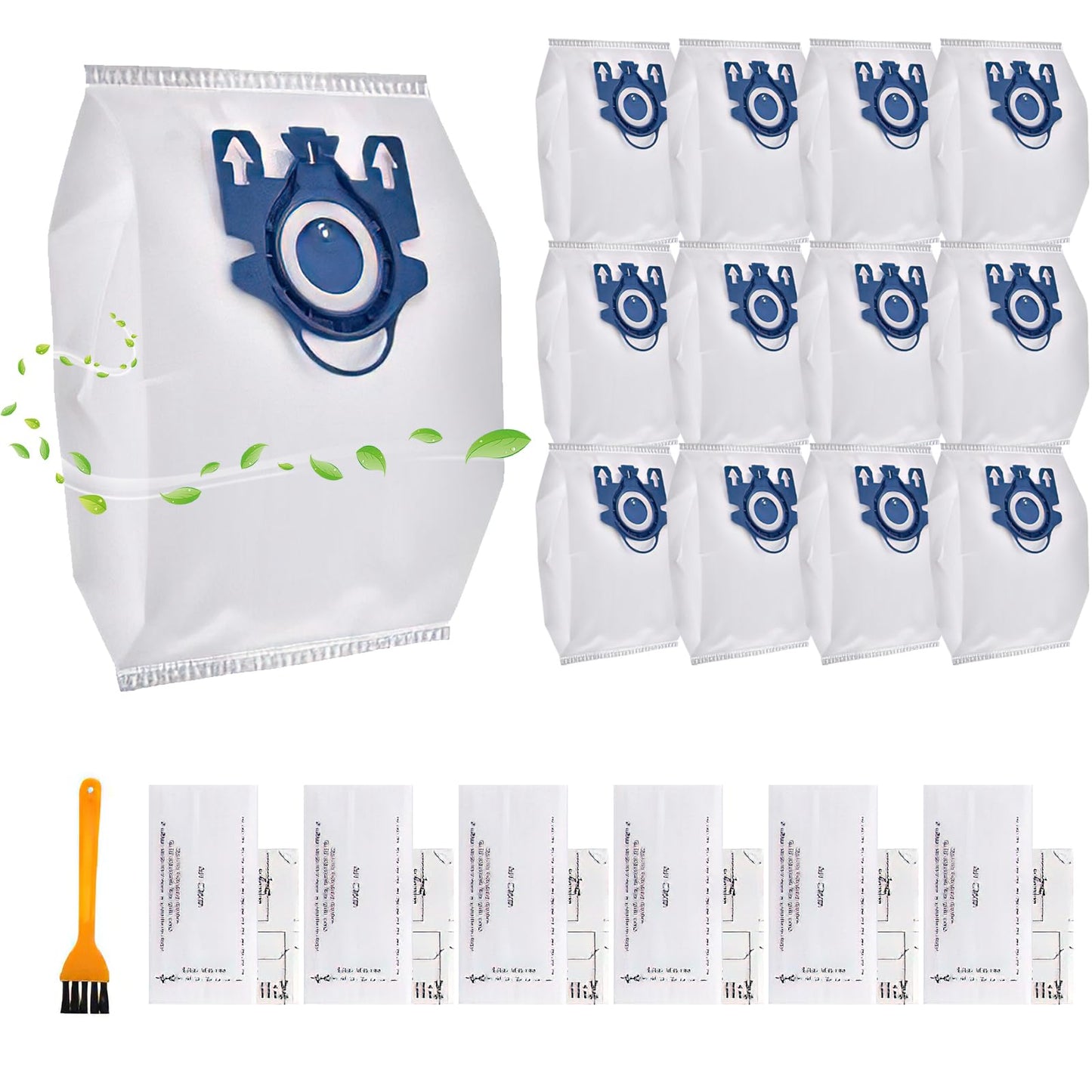 12 Vacuum Cleaner Bags for Miele Vacuum Cleaner,Dust Bags for Miele Classic C1, Complete C1 C2 C3, S400i-S456i, S600, S800, S2000, S5000, S8000 Series