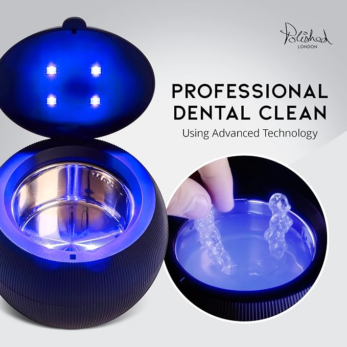 Polished London | Hydro XP Ultrasonic Dental Capsule (Black), UV Cleaner, New but open scruffy box.