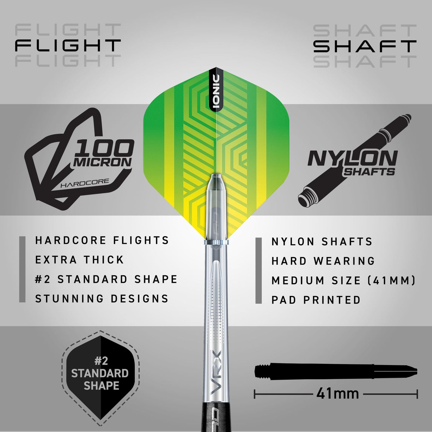 RED DRAGON Freestyle 22g Tungsten Darts Set with Flights and Stems