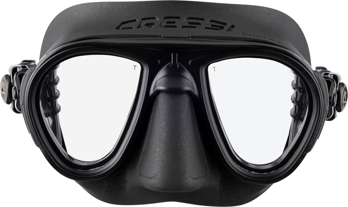 Cressi Calibro FOG STOP SYSTEM - Professional Diving / Snorkeling Mask,Black