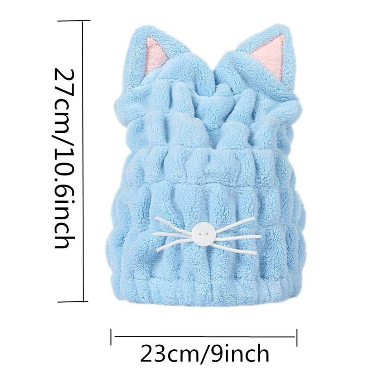 SUNTRADE Hair Drying Towels, Cute Bath Towel Wrap, Quick Drying Bath Cap for Women & Girls,Set of 2