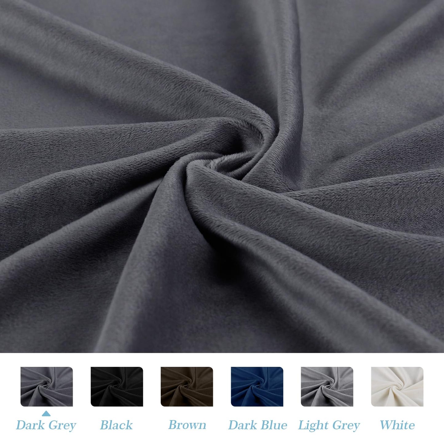 TAOCOCO Bed Headboard Covers, Headboard Covers for Double Bed/Small Double,Velvet All-inclusive Elastic Headboard Protection Cover,Grey Headboard