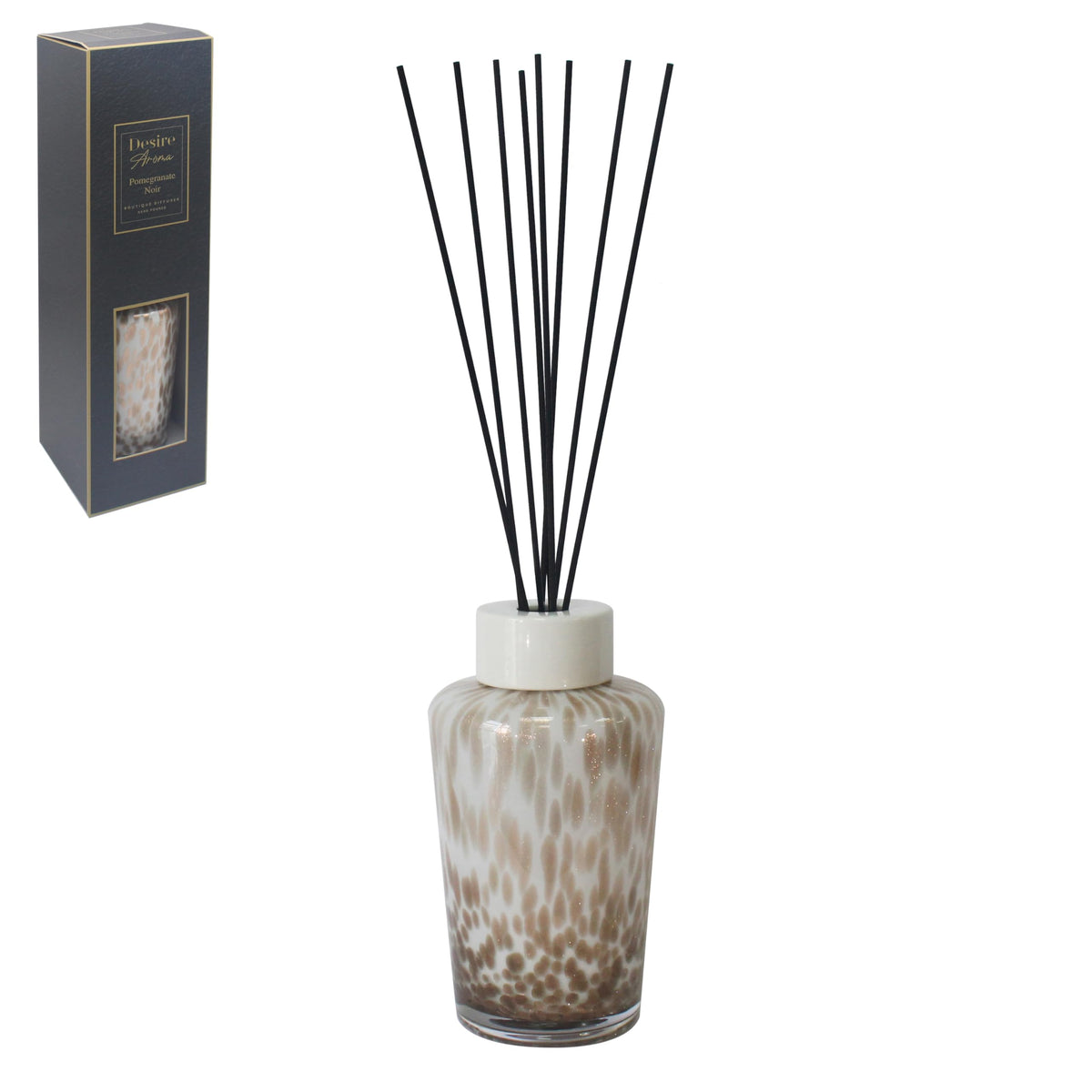 Lesser & Pavey Desire Aroma 2000ml Pomegranate Noir Diffusers For Home Fragrance & Air Freshener | Aromatherapy Reed Diffuser For Stress Relief