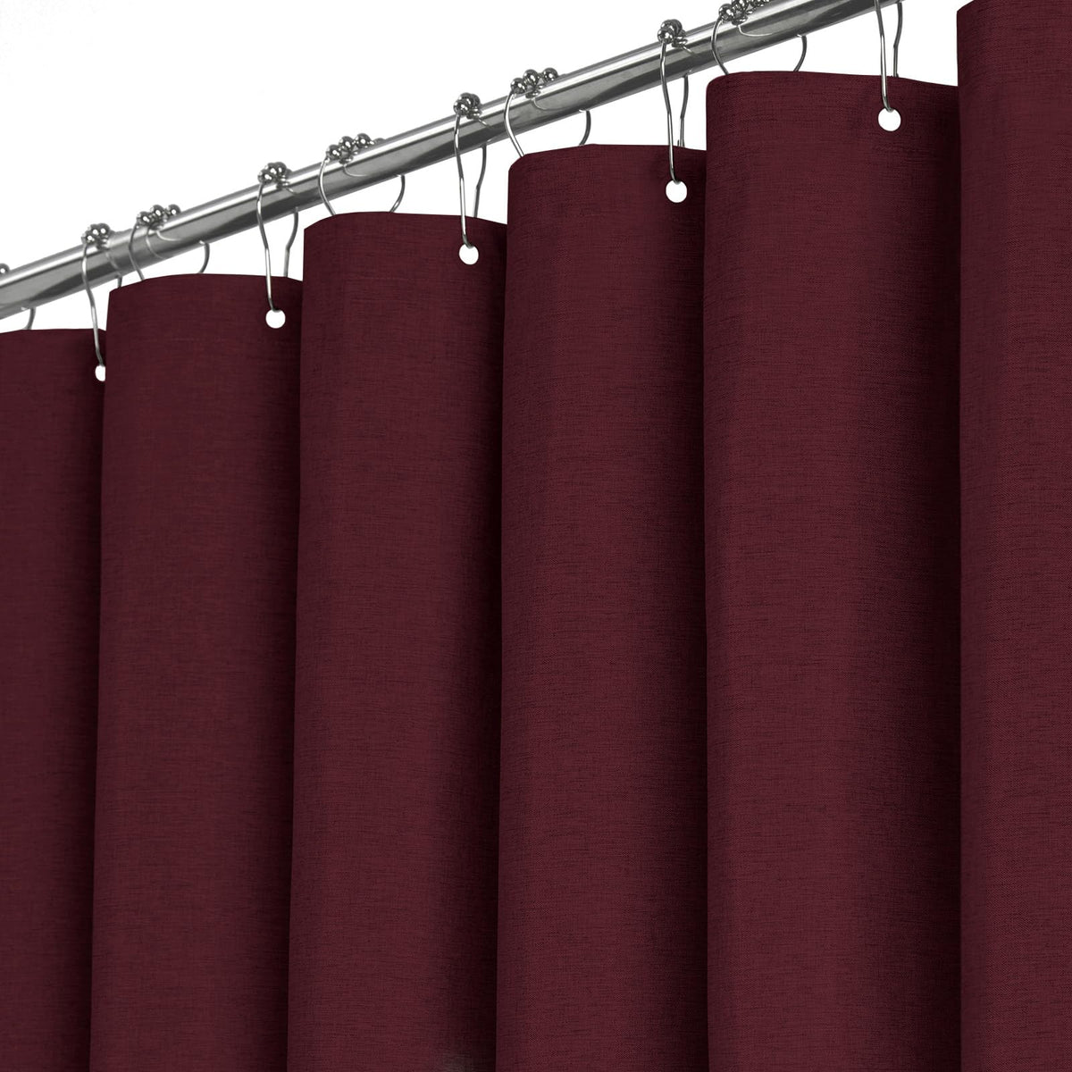 BTTN 182 x 214cm Extra Long Shower Curtain, Long Weighted Mould Resistant Waterproof Cloth Bath Curtain for Bathroom, Heavy Duty Large Waterproof