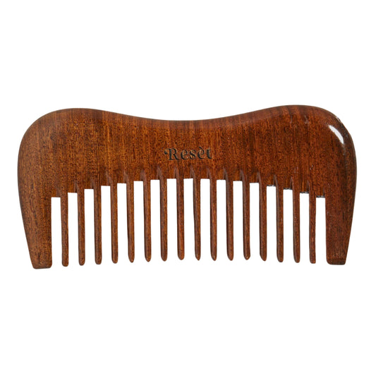 Res?t 100% Natural Handmade Sandalwood Comb | Soft Wide Tooth Wooden Comb for Wet and Dry Hair | Eco-Friendly Anti-Static for Massage | Wooden Hair
