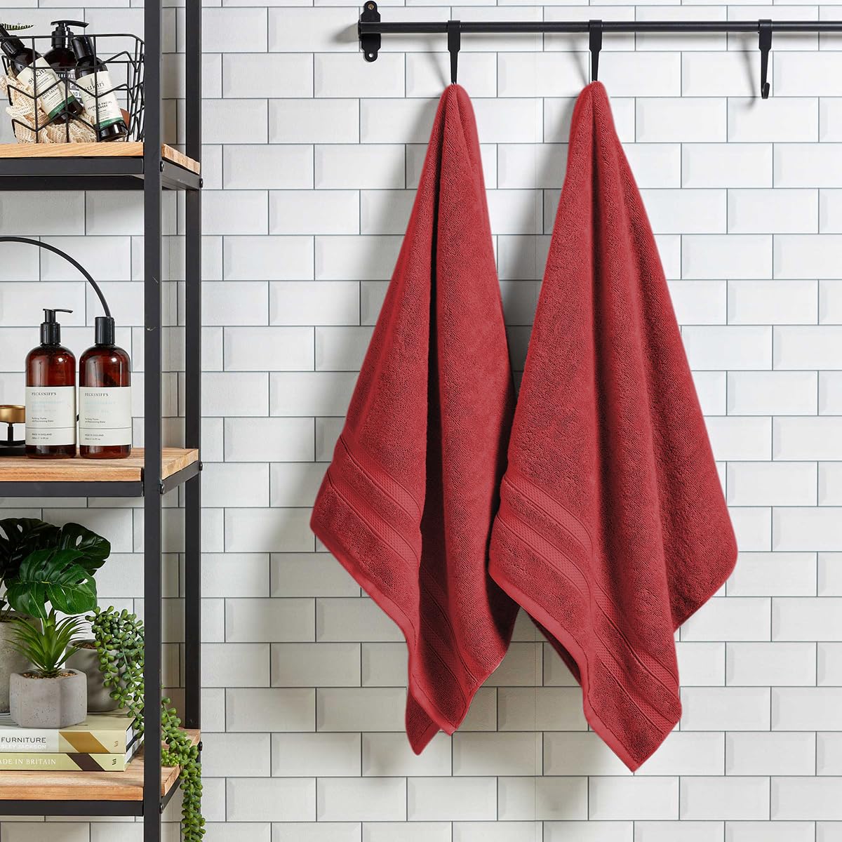 Christy Chroma Family Towel Set | Set of 6 | 2 Hand 2 Bath 2 Bath Sheets | Highly Absorbent Heavyweight 675GSM | Bold and Bright