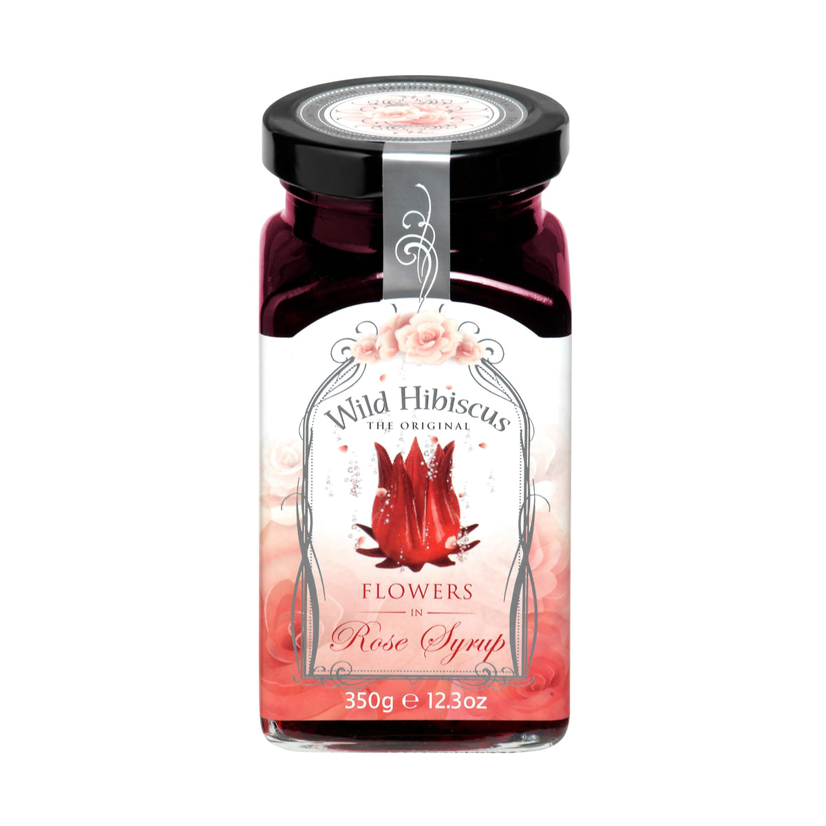 Wild Hibiscus Flower Wild Hibiscus in Rose Syrup, 1-Pack (1 x 350 g