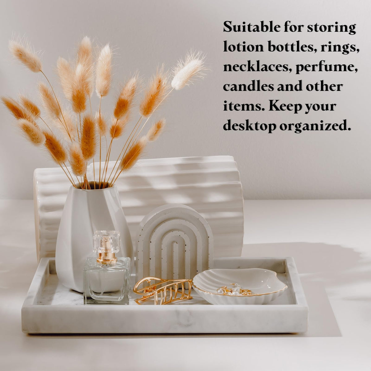 sourcing map Bathroom Vanity Tray, 7.9" x 3.9" Silicone Soap Dispenser Trays, Shatterproof Kitchen Sink Organizer for Soaps Keys Candle Trinket