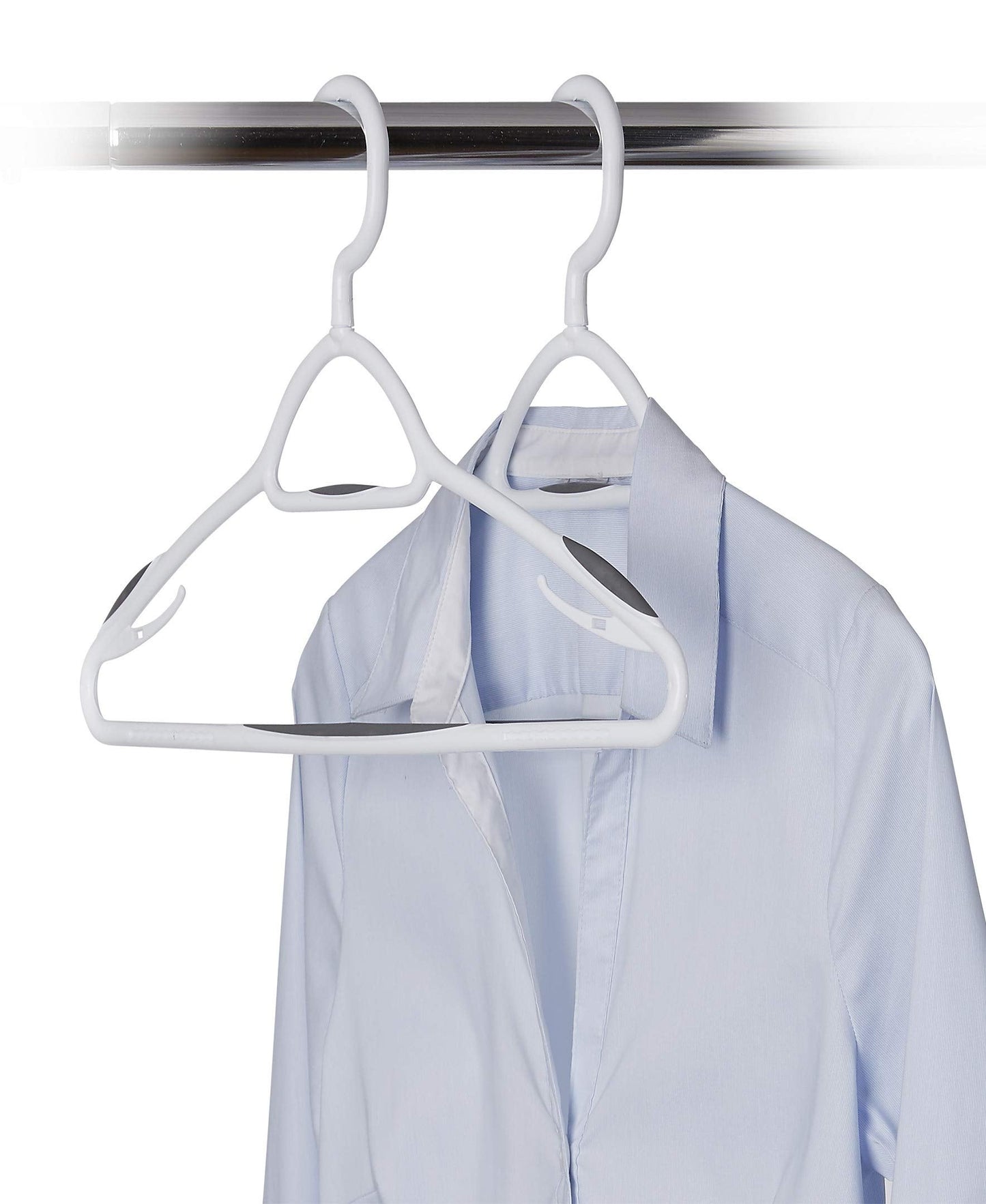 neatfreak Clothes Hanger, White/Grey, Pack of of