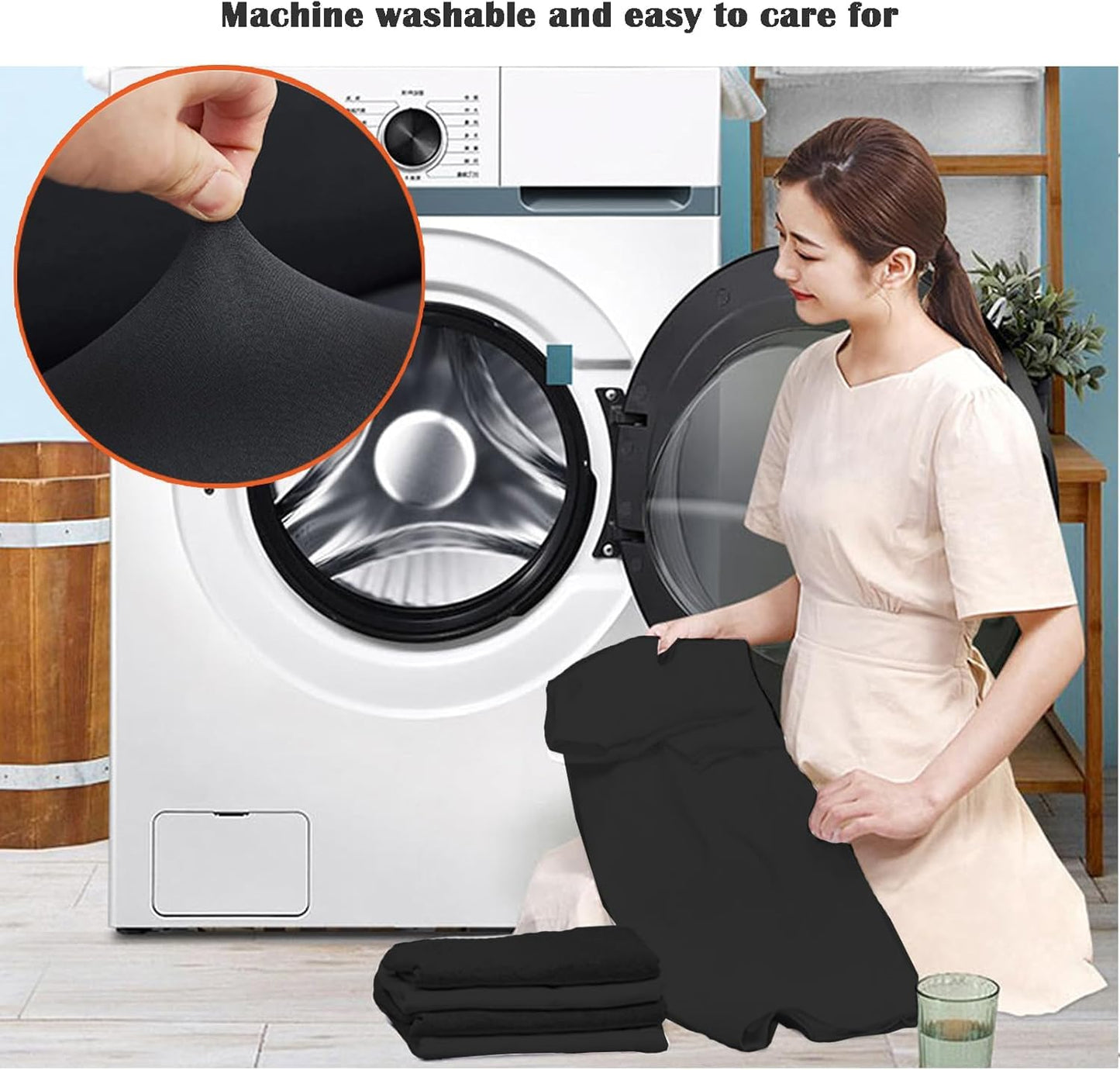 DHXYZZB Office Chair Cover 2 Piece Protective Stretchable Chair Seat Covers Stretch Chair Slipcover