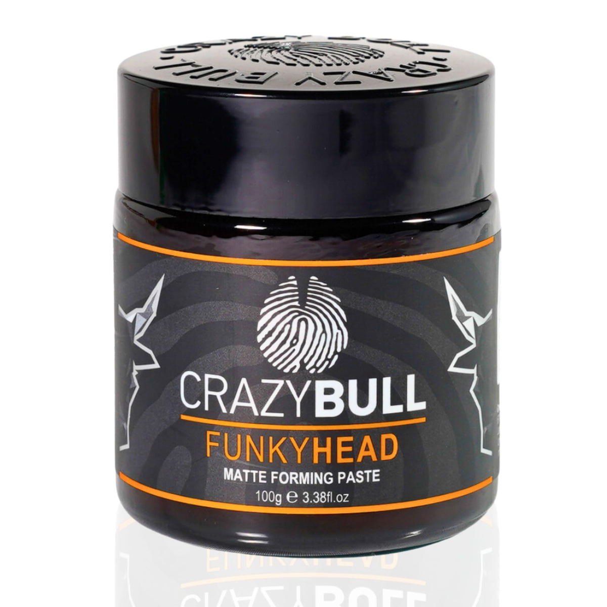 Crazy Bull Hair Styling Paste Funky Head- Natural Matte Finish with Light Hold Texture for Volumising, Defining, & Texturising - Vegan Hair Styler