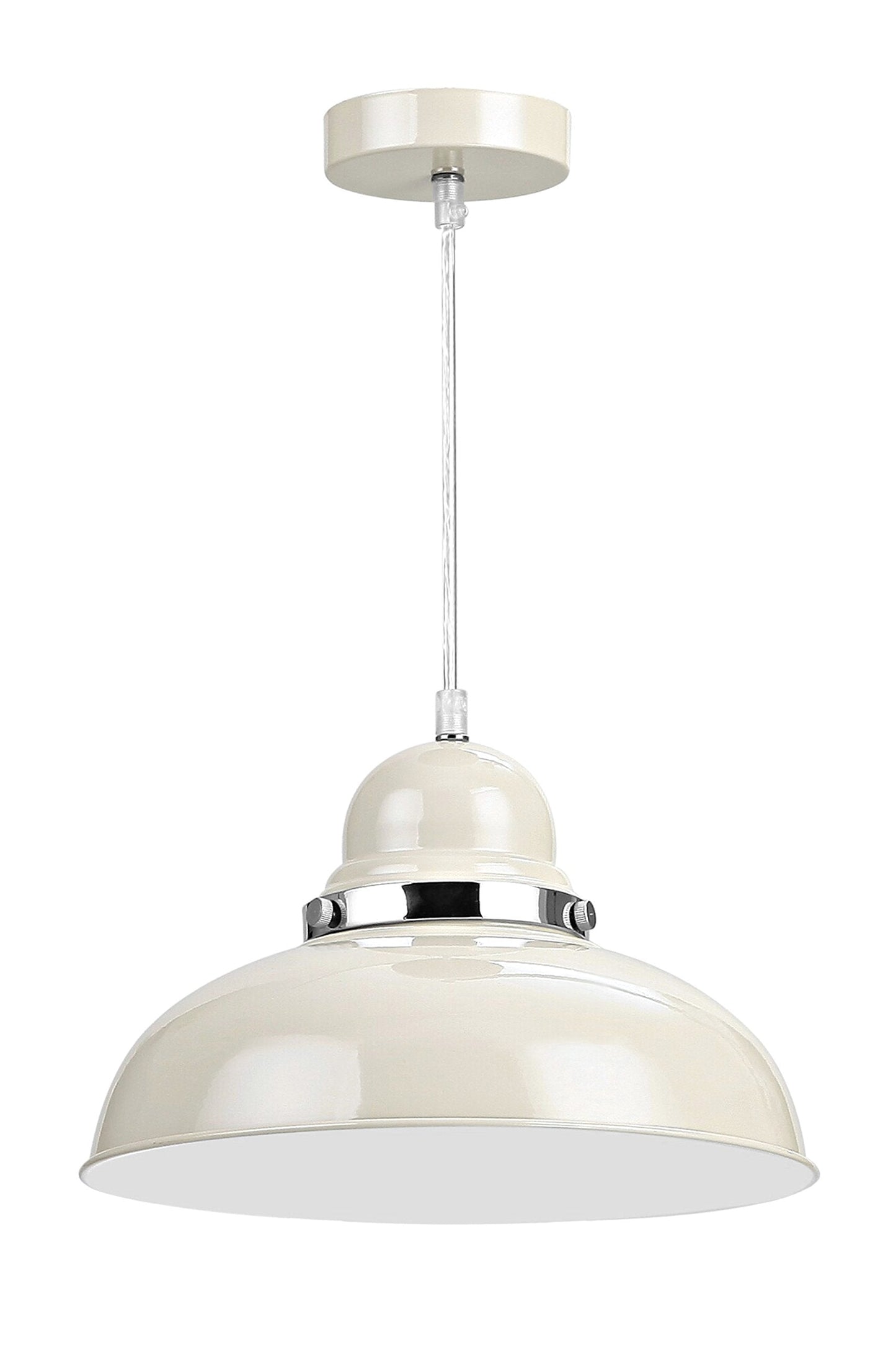 Premier Housewares E27 Edison Screw 40 W Vermont Pendant Ligh, 115 x 30 x 30 cm - Clay