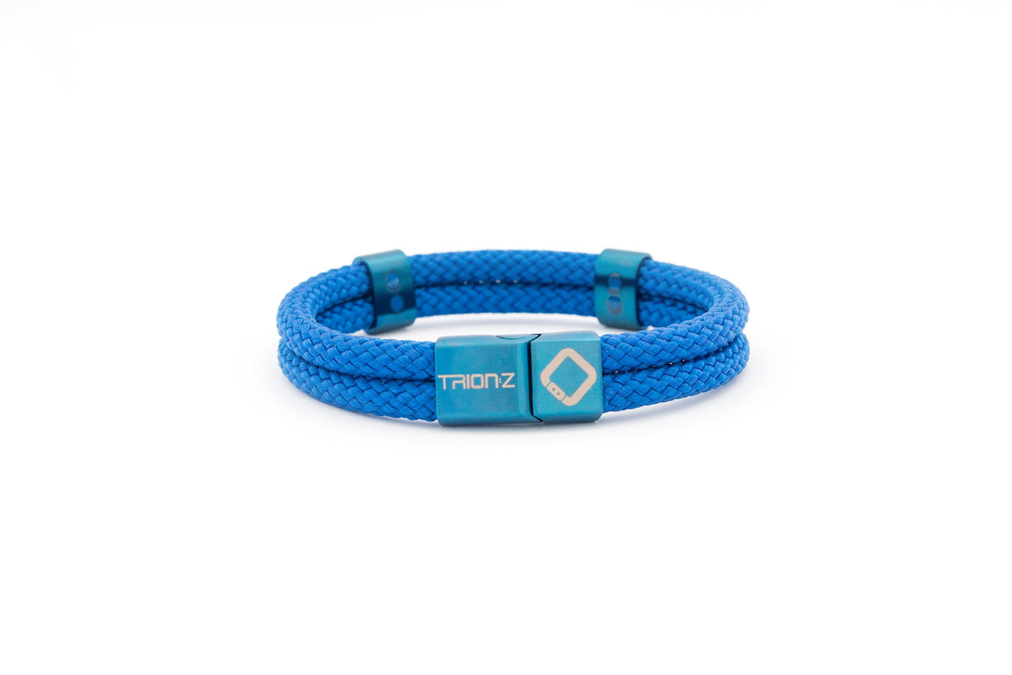 TRION:Z Zen Loop Duo Magnetic Bracelets for Women & Men Wristband Featuring Patented ANSPO Technology Unisex Bracelet (Medium, Indigo Blue)