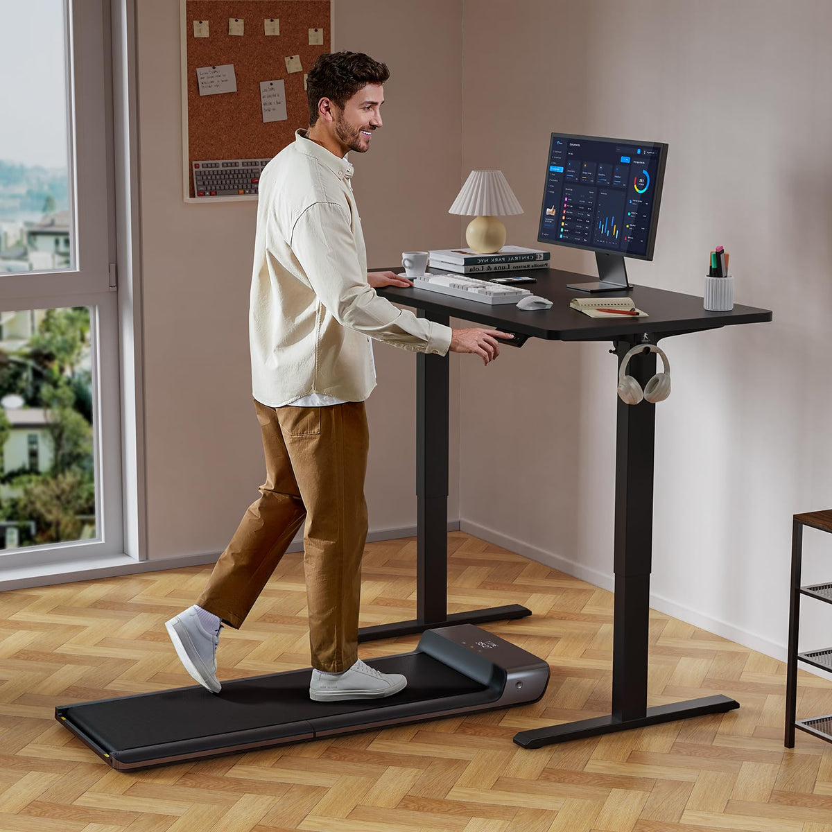 WALKINGDESK Electric Standing Desk, 100 x 60 cm, Black