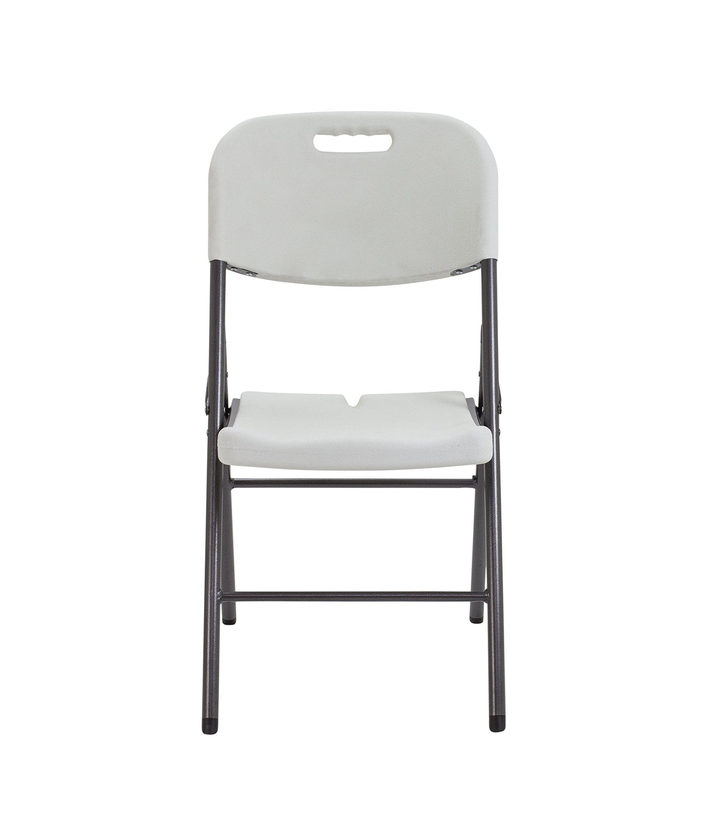 Office Hippo Occasional Folding 4 Leg Chair, Plastic, White