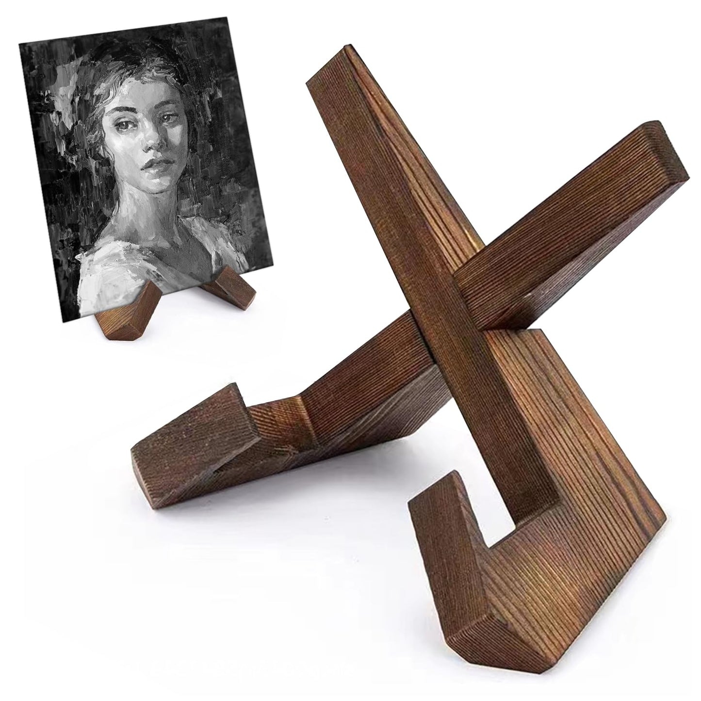 Now Playing Vinyl Record Stand, Solid Wooden Vinyl Record Holder Display Stand, Retro Now Spinning Record Stand for Vinyl Record