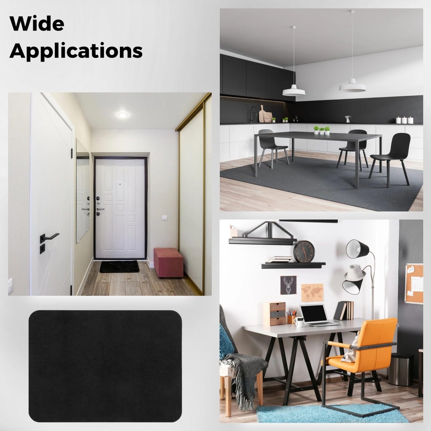 Office Chair Mat for Hardwood Floor, Non Slip Desk Mat for Rolling Chair