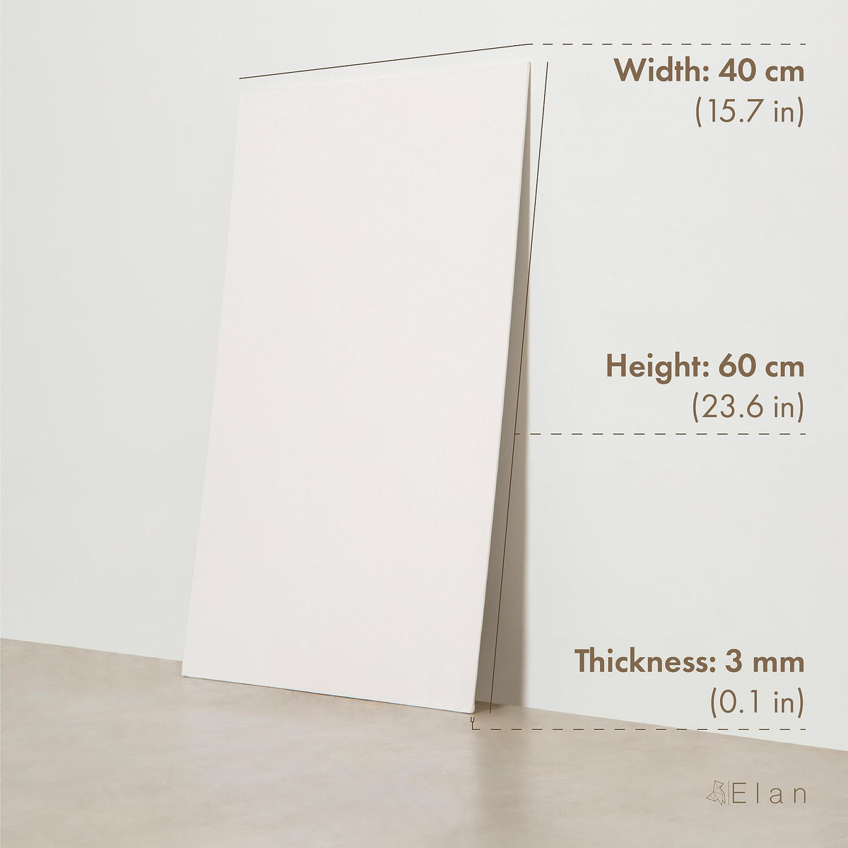Elan Cotton Canvas Panels 40x60 CM, 6-Pack Canvas Boards for Painting, Painting Canvas, Canvases, Art Board Bulk Art Canvas Board Blank Canvas Panel