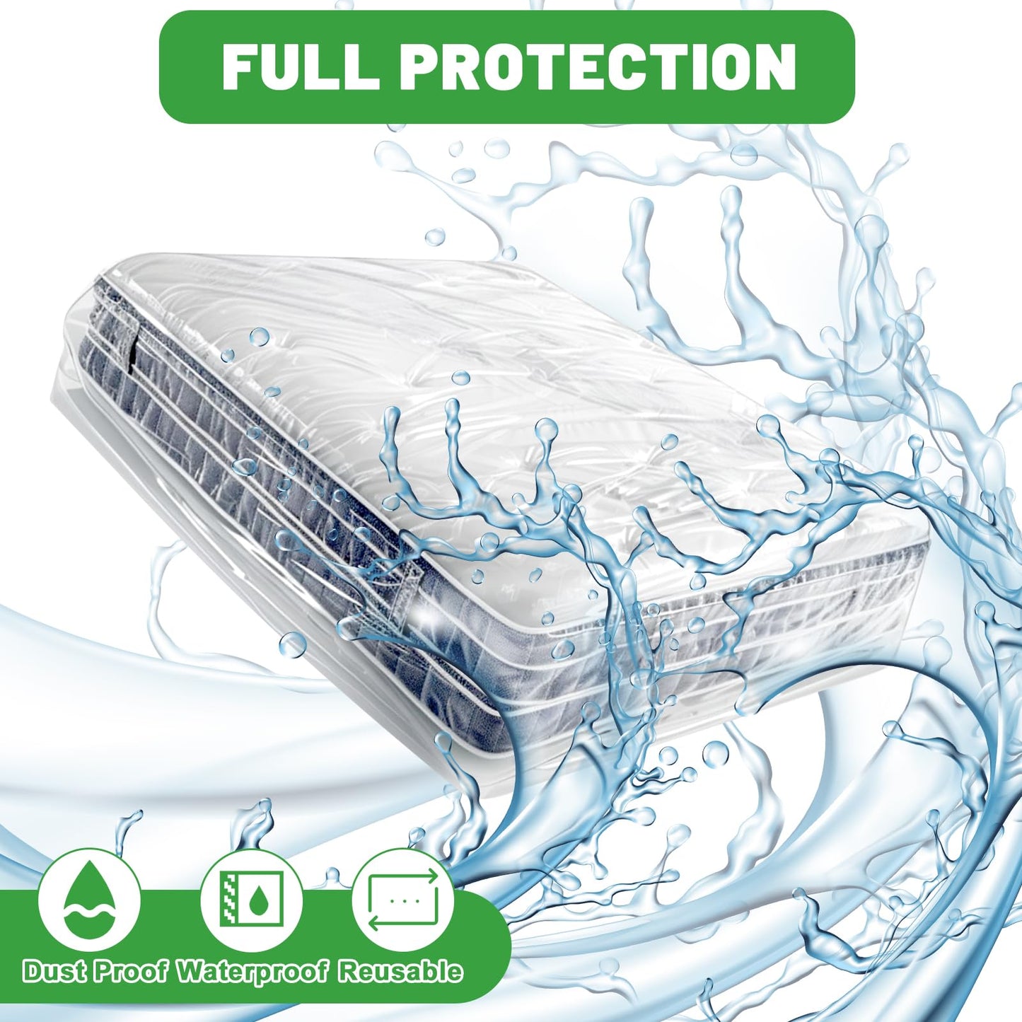 Dntorx Single Mattress Cover for Moving, Mattress Bags for Moving