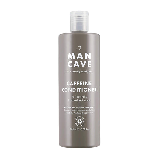 ManCave Caffeine Conditioner for Men, Encourage Healthy Hair Growth, Condition and Strengthen with Caffeine, Shea Butter and Panthenol, Natural,