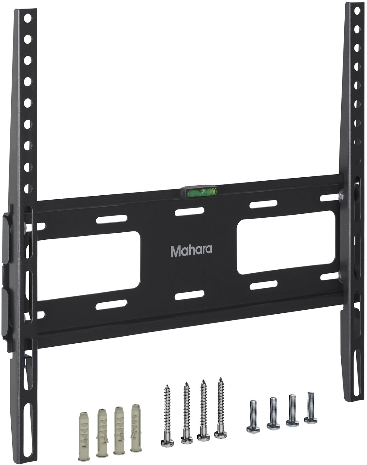 MAHARA Universal TV Wall Mount ? Black slimline flat TV bracket for 32-65 inch TVs ? Max weight 40kg - all fittings supplied in the box - suitable for