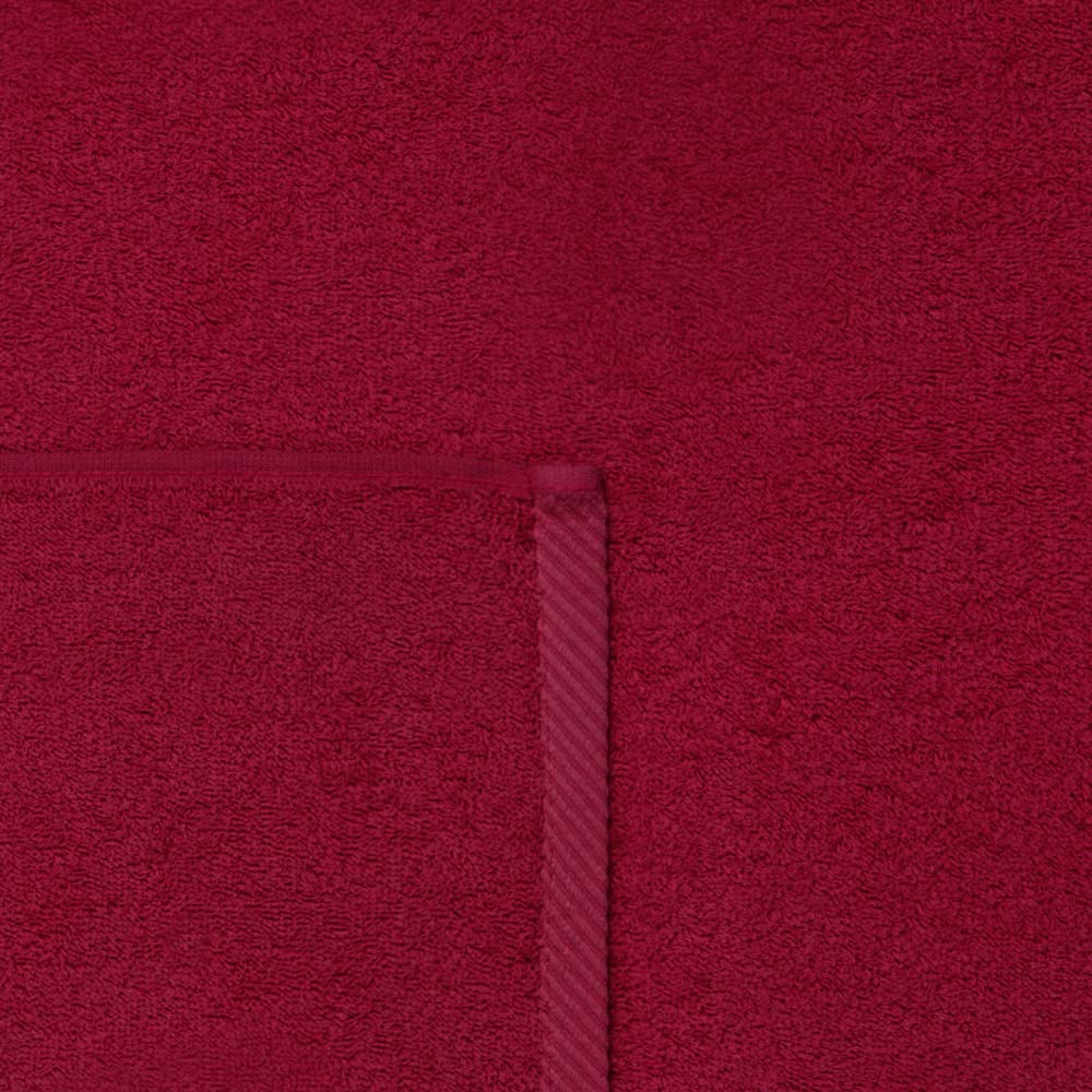 Top Towel - Plus - Large bath towels - Bath towels - 2 hand towels or washbasin - 50x100cm - 100% cotton - Maroon