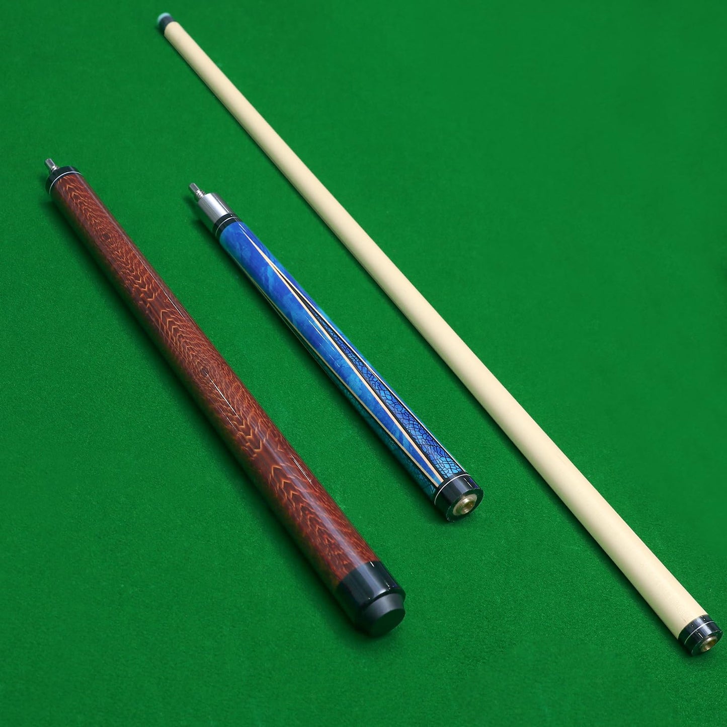 ASMPCUE Pool Cue, Heavy Hitter Jump Break Billiard Cue 20/23~25oz for Explosive Breaks and Effortless Jumps, 3in1, 14mm Bakelite Tip Canadian Maple