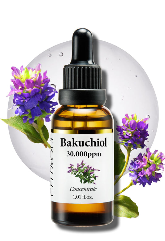 CELDYQUE Korean Bakuchiol Concentrate DIY Mix-in Serum 30,000 ppm - High Potency Retinol Alternative Wrinkle Reduction Skin Firming & Smoothing -