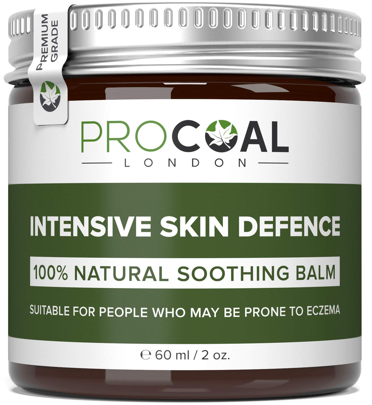 Eczema Cream, 100% Natural & Vegan Intensive Skin Defence Balm 60ml by Procoal ? For Children and Adults Prone to Eczema, Psoriasis and Dermatitis,