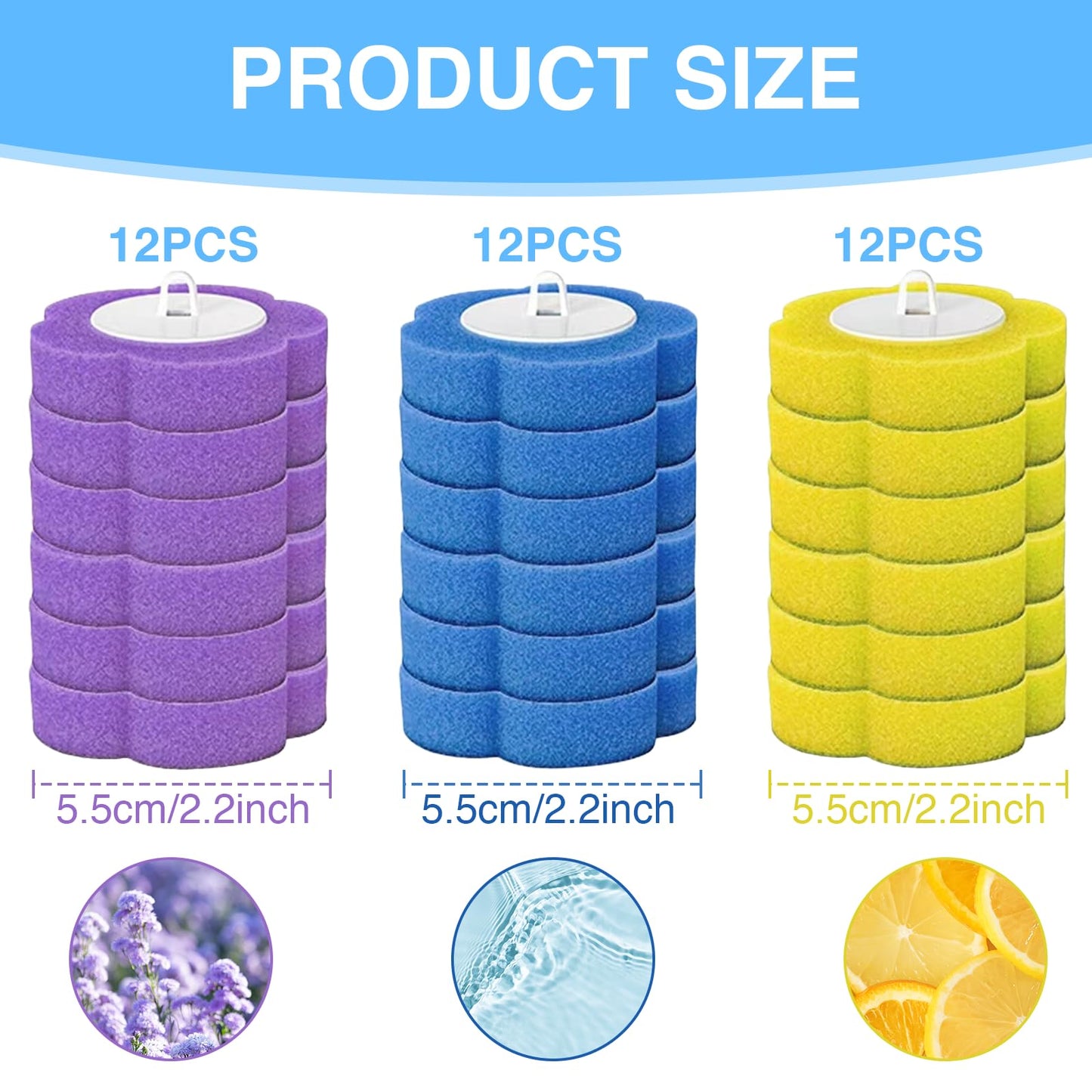 Benaewa 36 Pcs Disposable Toilet Brush, Toilet Brush Refills for Bathroom, Cleaning