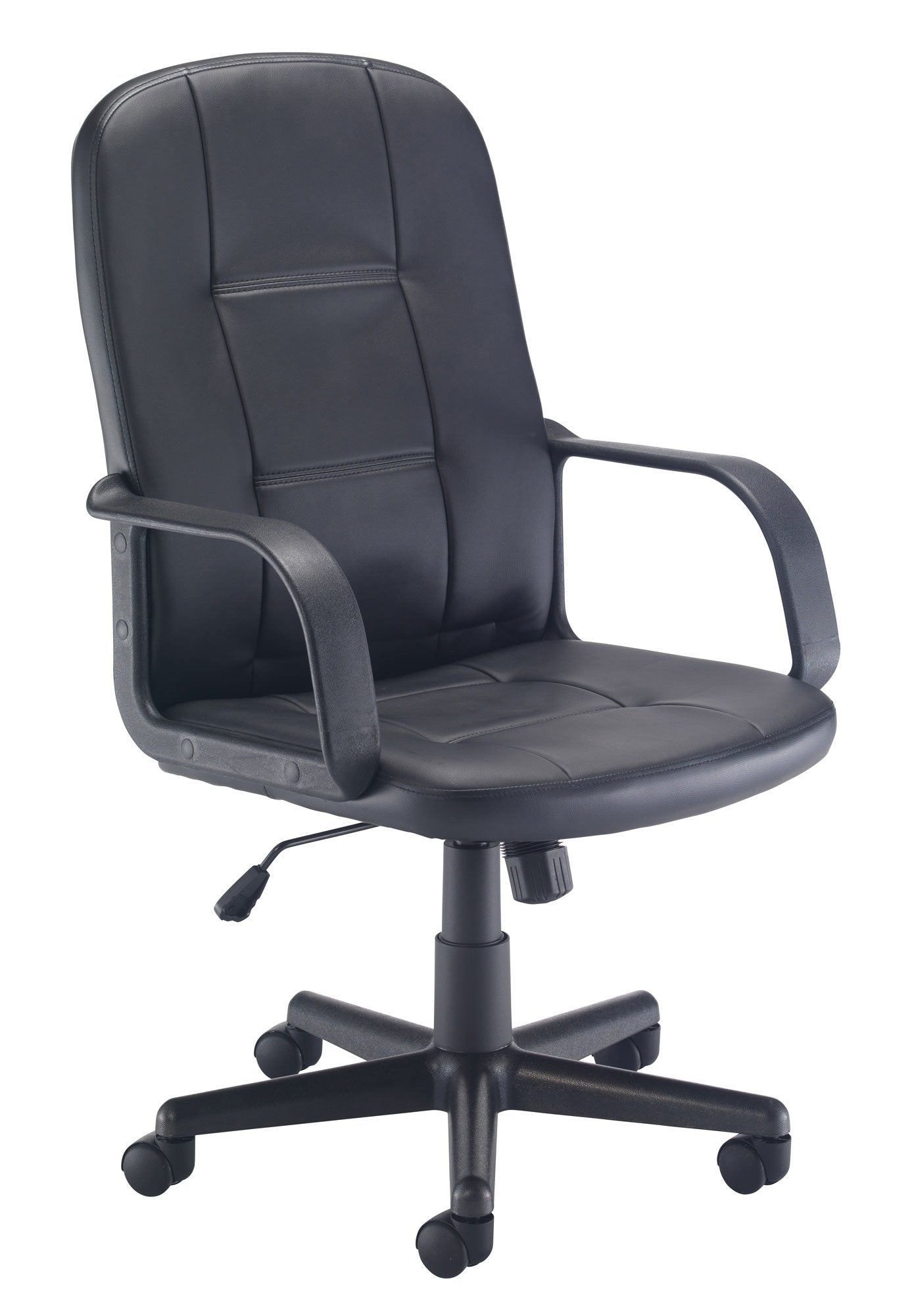 Office Hippo Desk Chair, Ergonomic Contemporary Office Chair With Fixed Arms & Moulded Seat For Extra Comfort