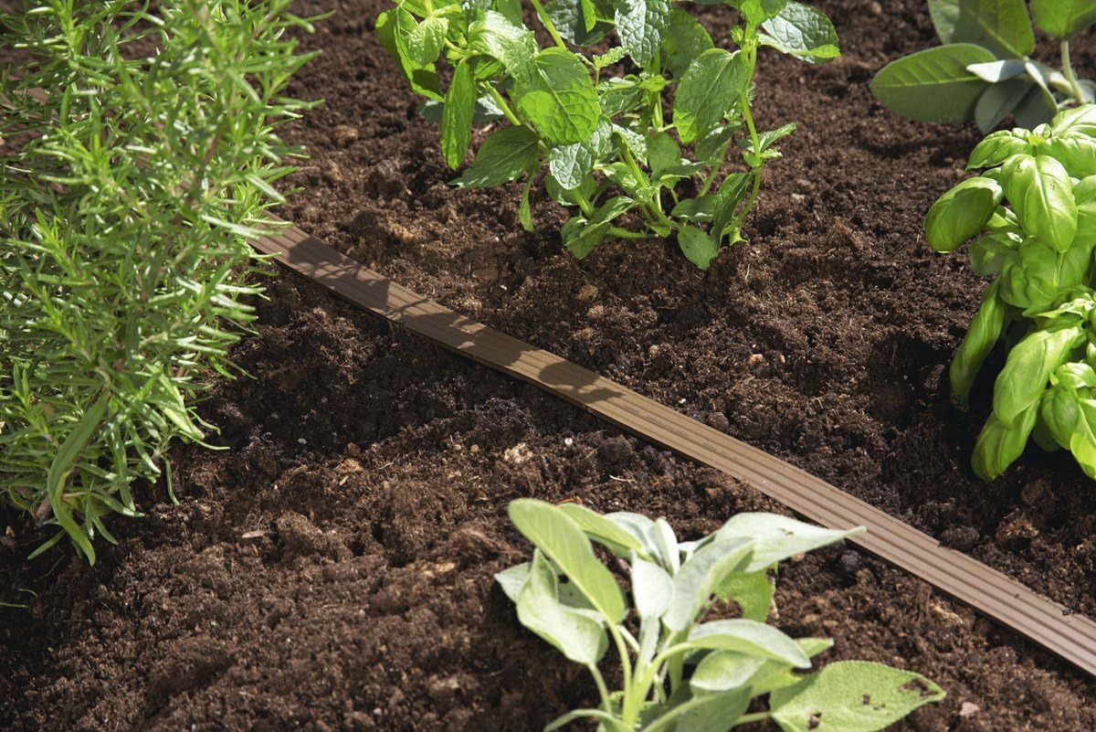 Gardena Sprinkler Hose: Fine Sprayer for beds, Borders and Narrow Areas, Length 15 m, Ready for Connection, Brown, can be Shortened or Extended
