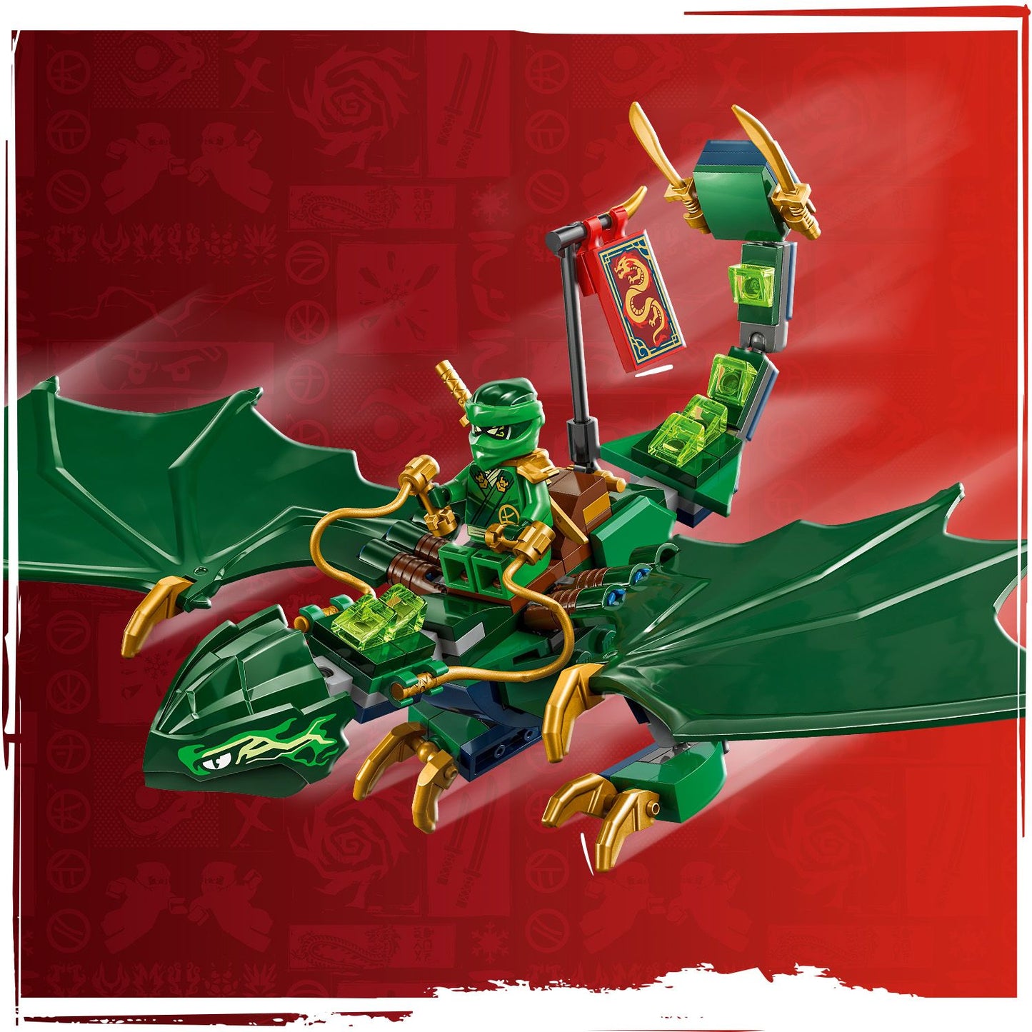 Lego Ninjago 71829 Lloyd's Green Forest Dragon Playset for Ages 6 & Up