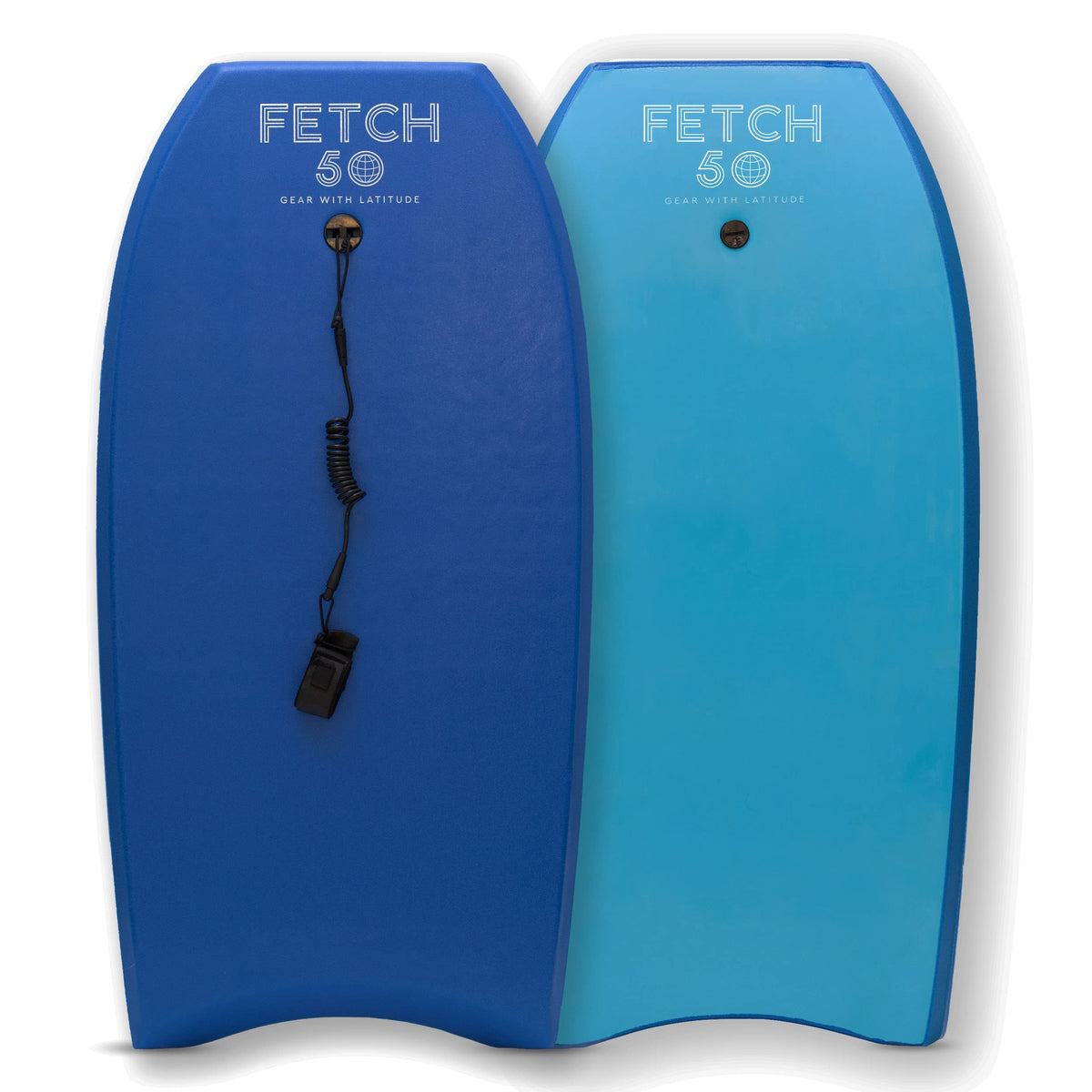Fetch 50 40'' Performance Bodyboard with Stringer and Coiled Leash, Beginner to Intermediate