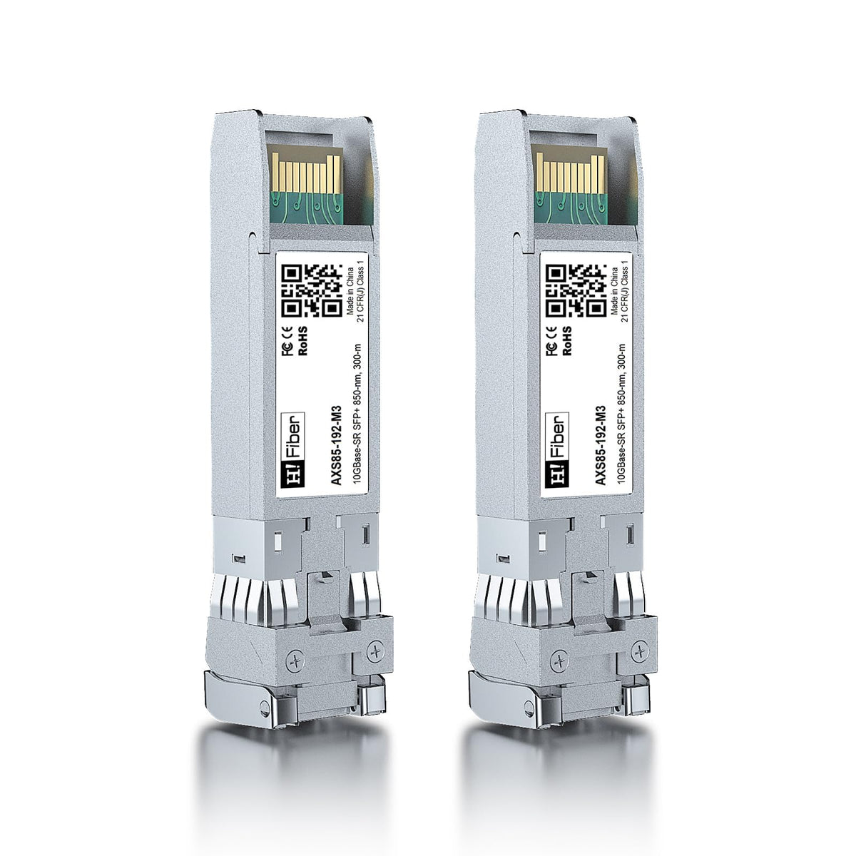 2PCS 10G Multimode SFP+ LC Module, 10GBase-SR Fiber Transceiver for Ubiquiti UniFi UF-MM-10G, Mikrotik,TP-Link and More (MMF,850nm,300m,DDM)