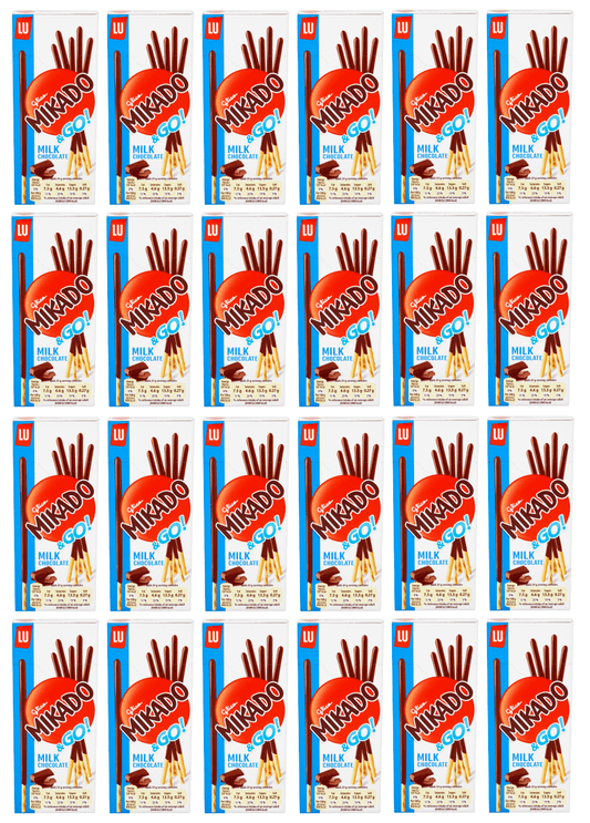 24 x Lu Mikado Milk Chocolate Sticks - 39Gm