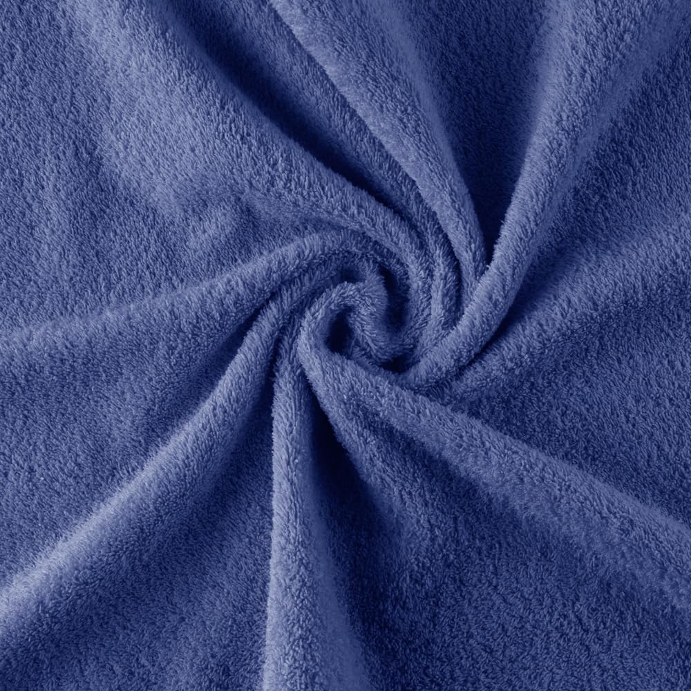 Top Towel - Premium - Large Bath Towels - Bath Towels - 2 Face Towels or Bidet -30x50cm - 100% Cotton - 600g - Navy