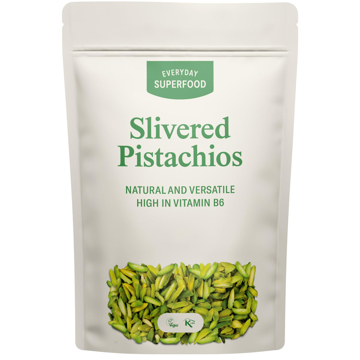 Everyday Superfood Slivered Pistachios 1kg, Unsalted Sliced Pistachio Kernels Ideal for Baking, Dessert Decoration