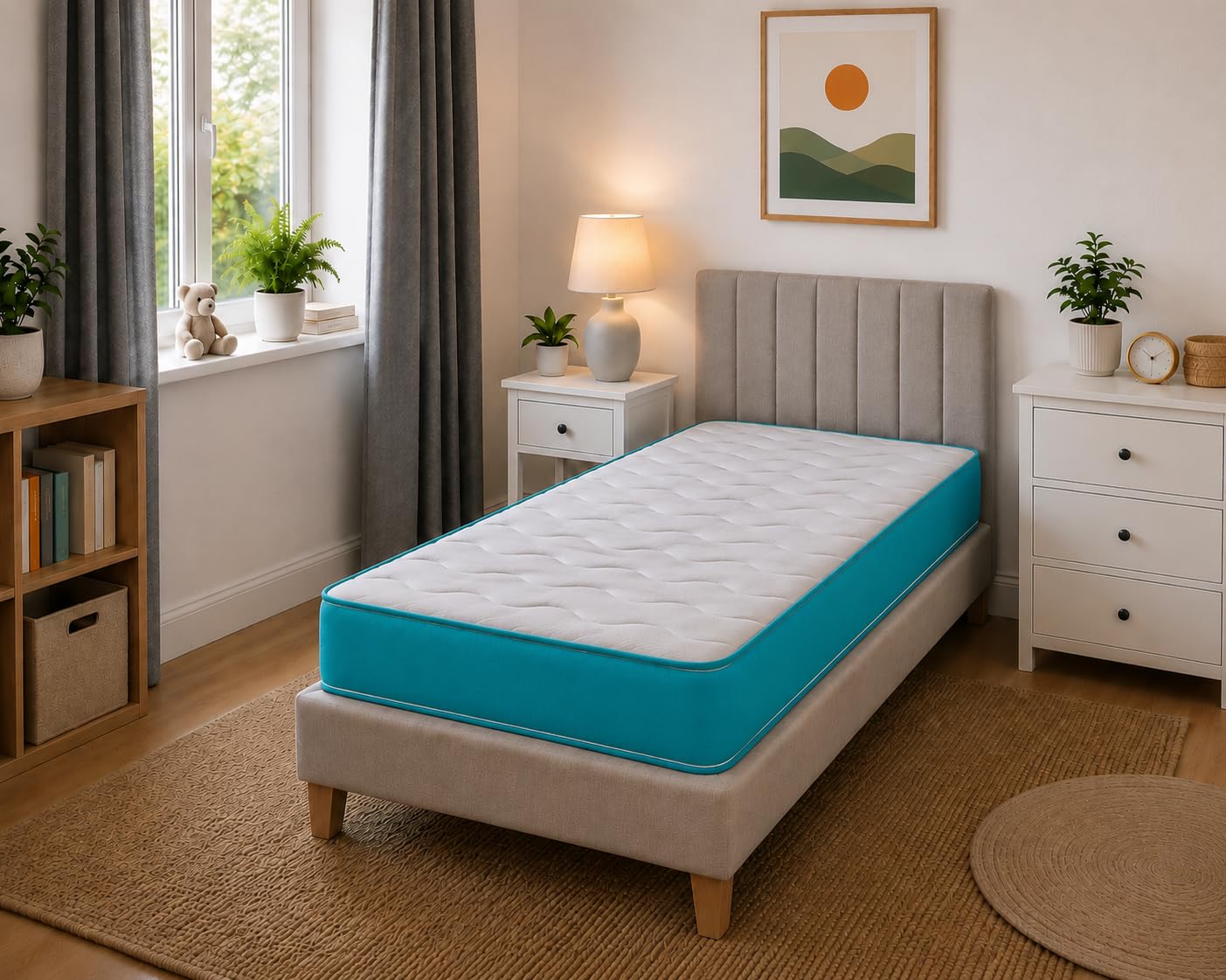 eXtreme comfort ltd Cooltouch Colours Teal Single Mattress