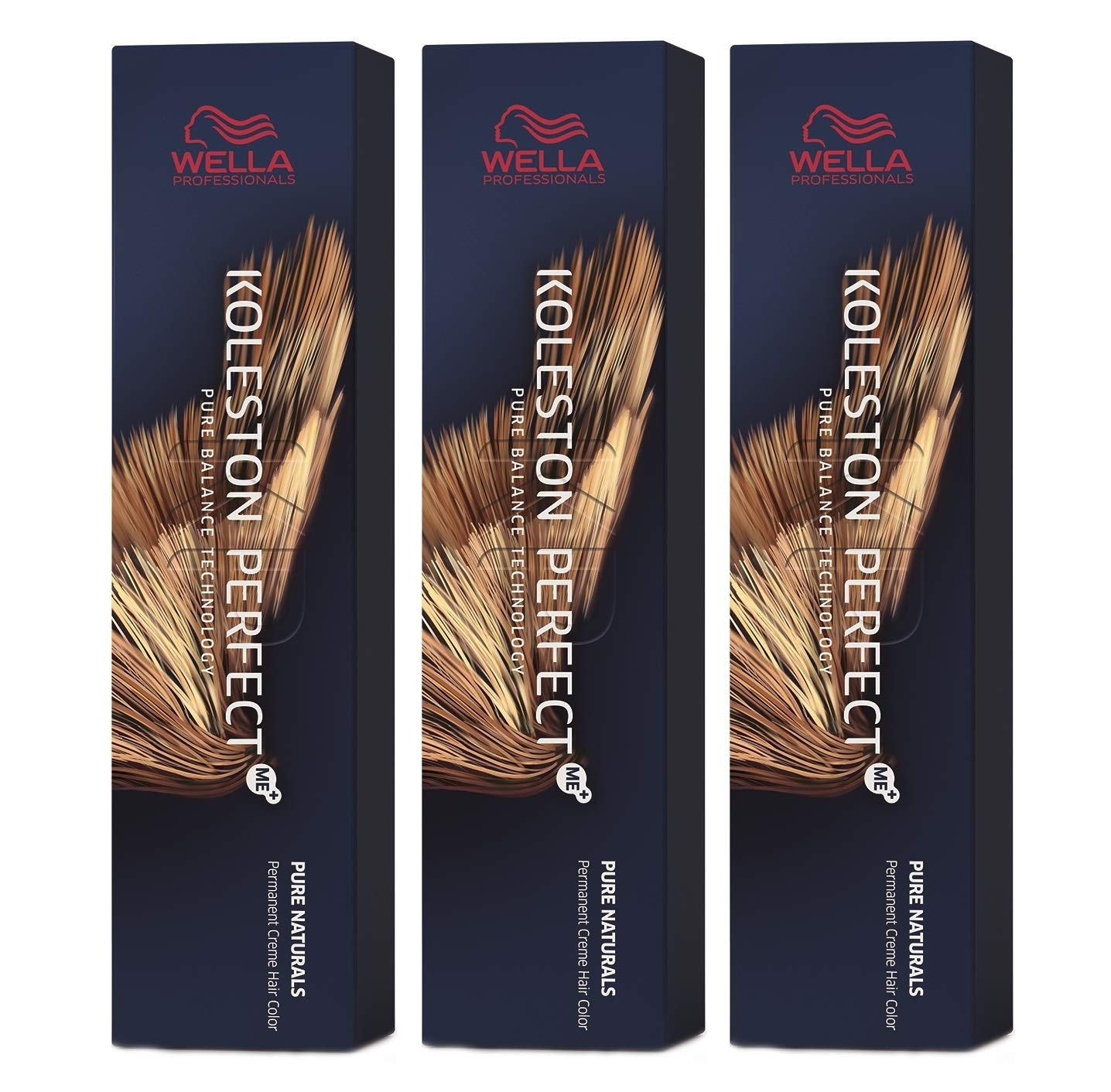 Wella Koleston Perfect Me+ KP Pure Naturals 4/0 Medium Brown - Pack of 3