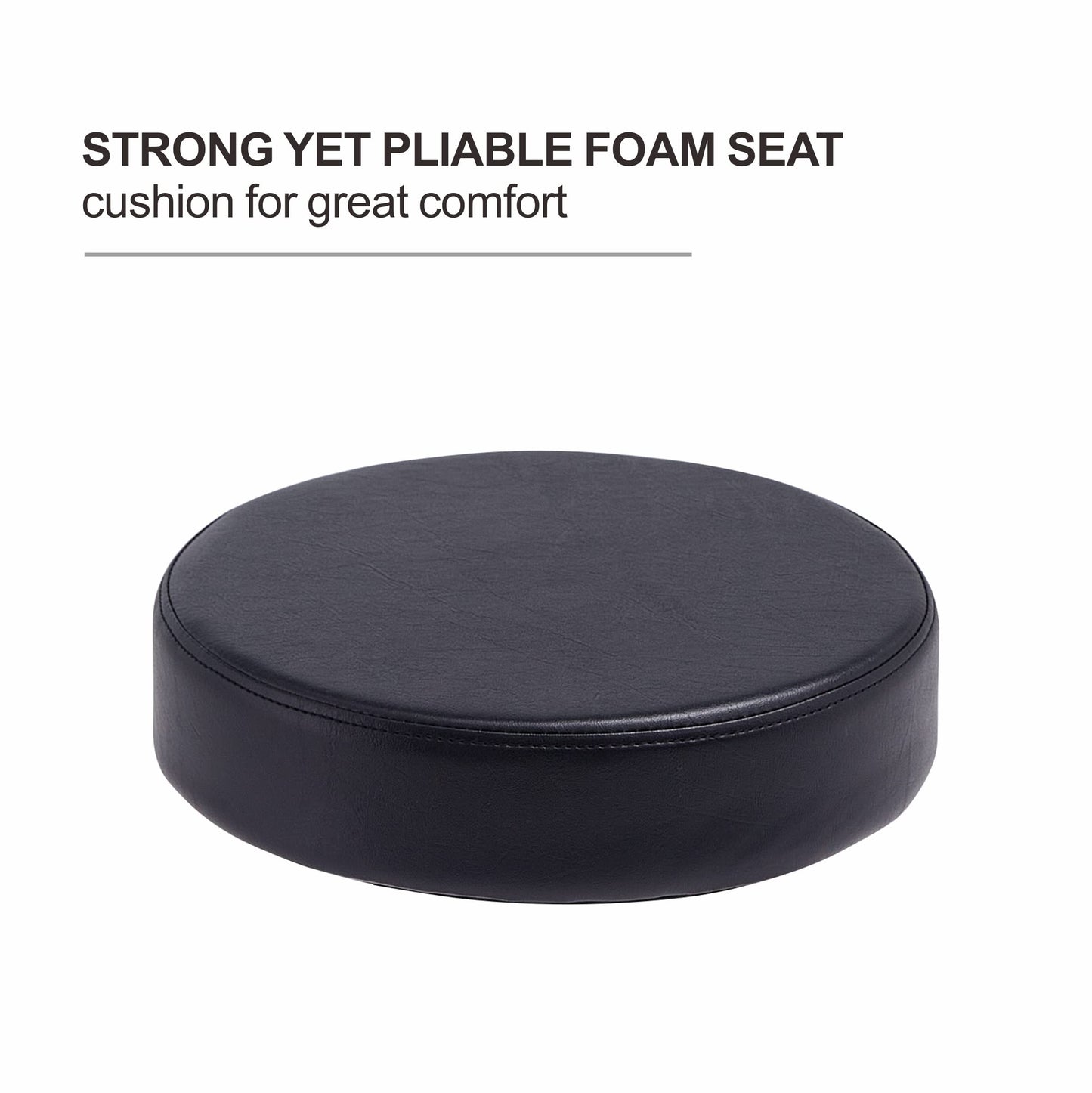 Grace&Grace Adjustable Rolling Stool Chair with Wheels for Massage Beauty Salon Shop Home Kitchen,Heavy Duty Rolling Swivel Stool