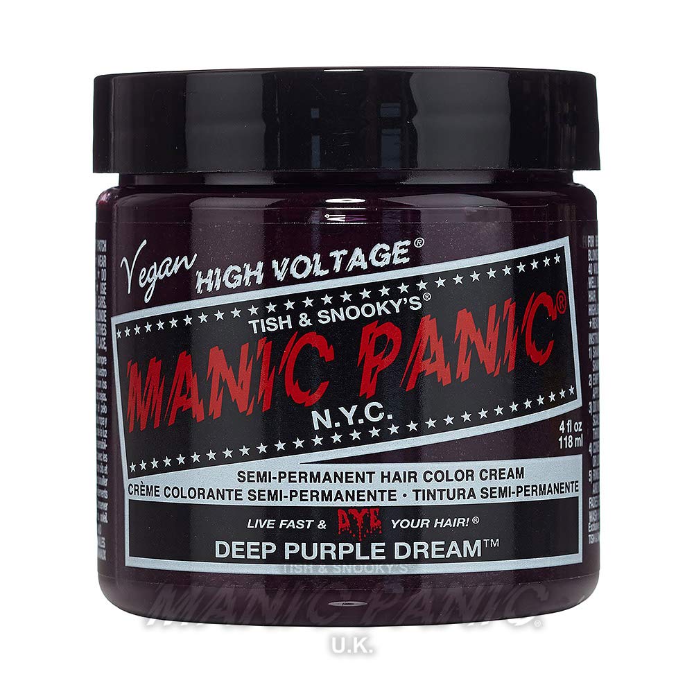 Manic Panic High Voltage? Classic Cream Formula Colour Hair Dye 118ml (Deep Purple Dream?)