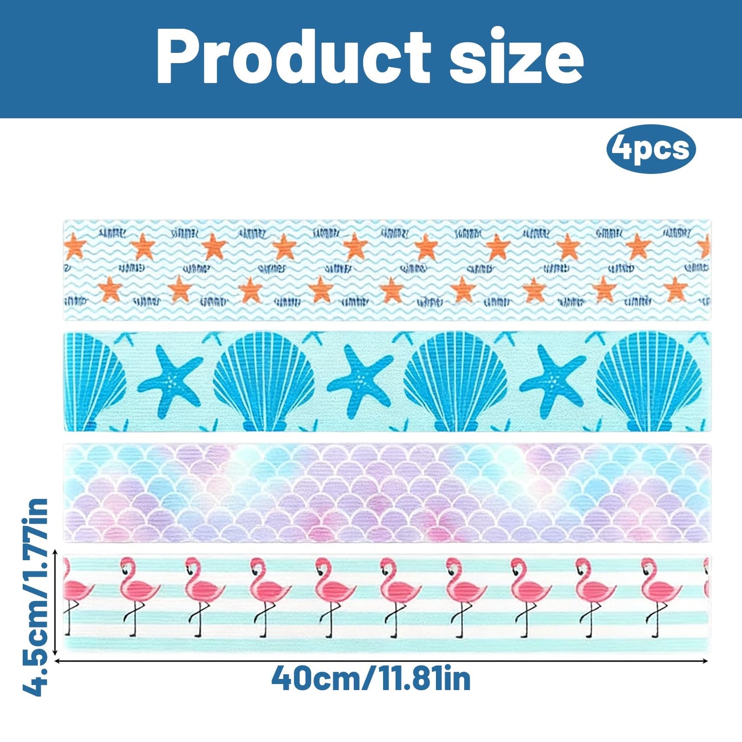 Wvbzf 4 Pcs Beach Towel Bands for Sun Loungers, Adjustable Sunbed Towel Bands, Sunbed Straps for Beach Towels, Towel Bands for Cruise Sun Loungers
