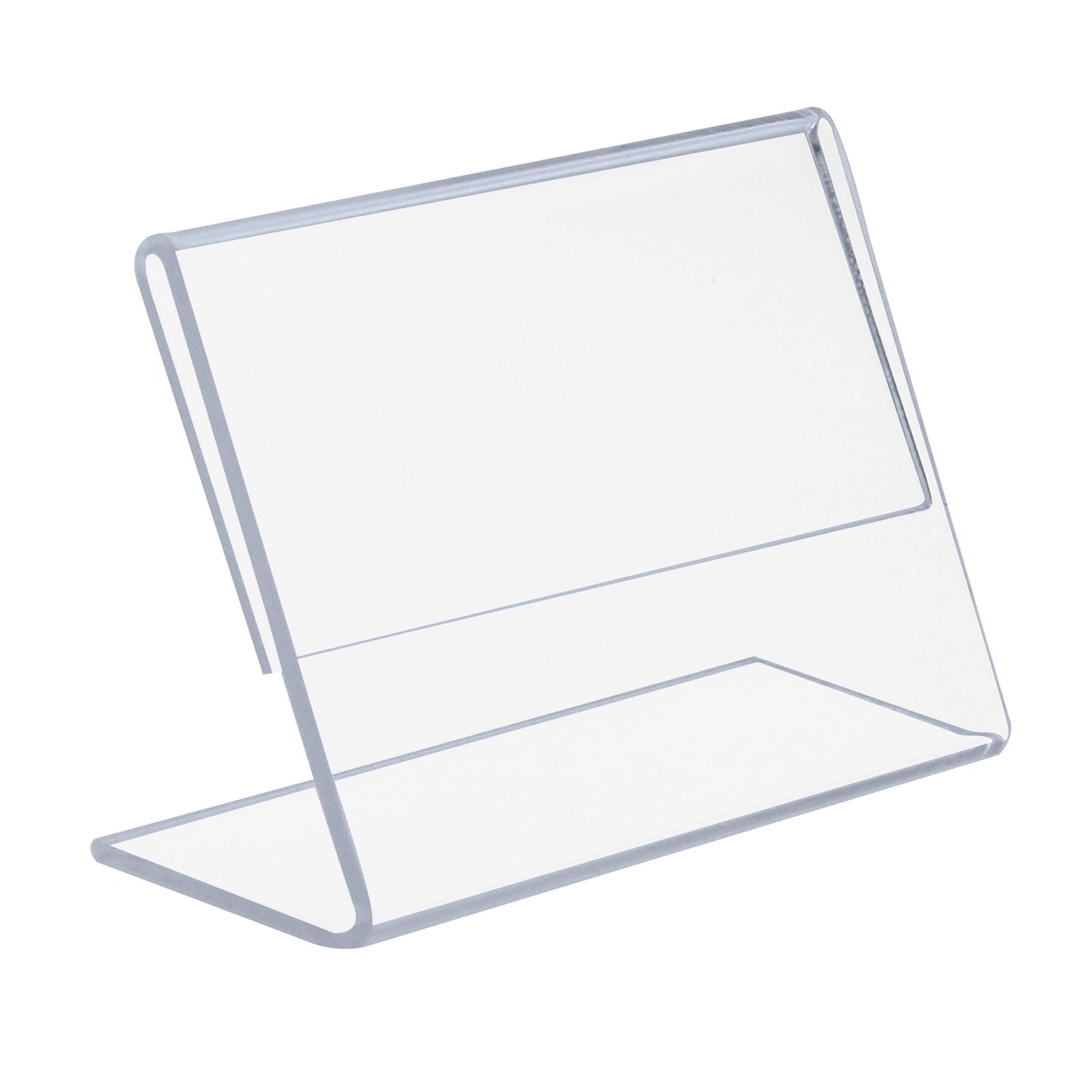 EUROPEL-Sign Holder, L-Standard, A7, Crystal Clear Acrylic, Portrait and Slanted, 350126, A7 Portrait