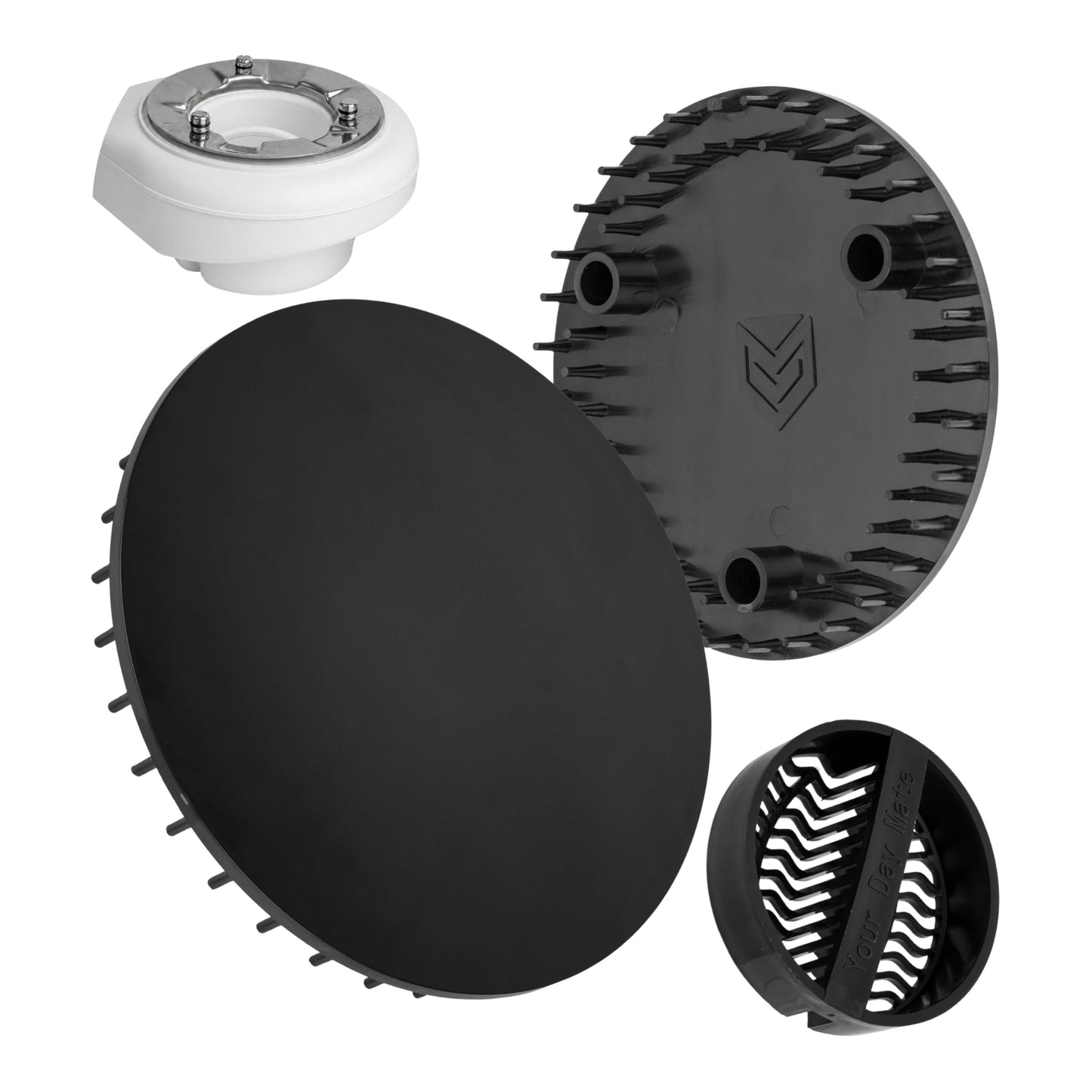 Cover and Hair Strainer Set for Shower Drain, Ø 115 mm, Compatible with Viega Tempoplex Drain Set from Model Year 2006