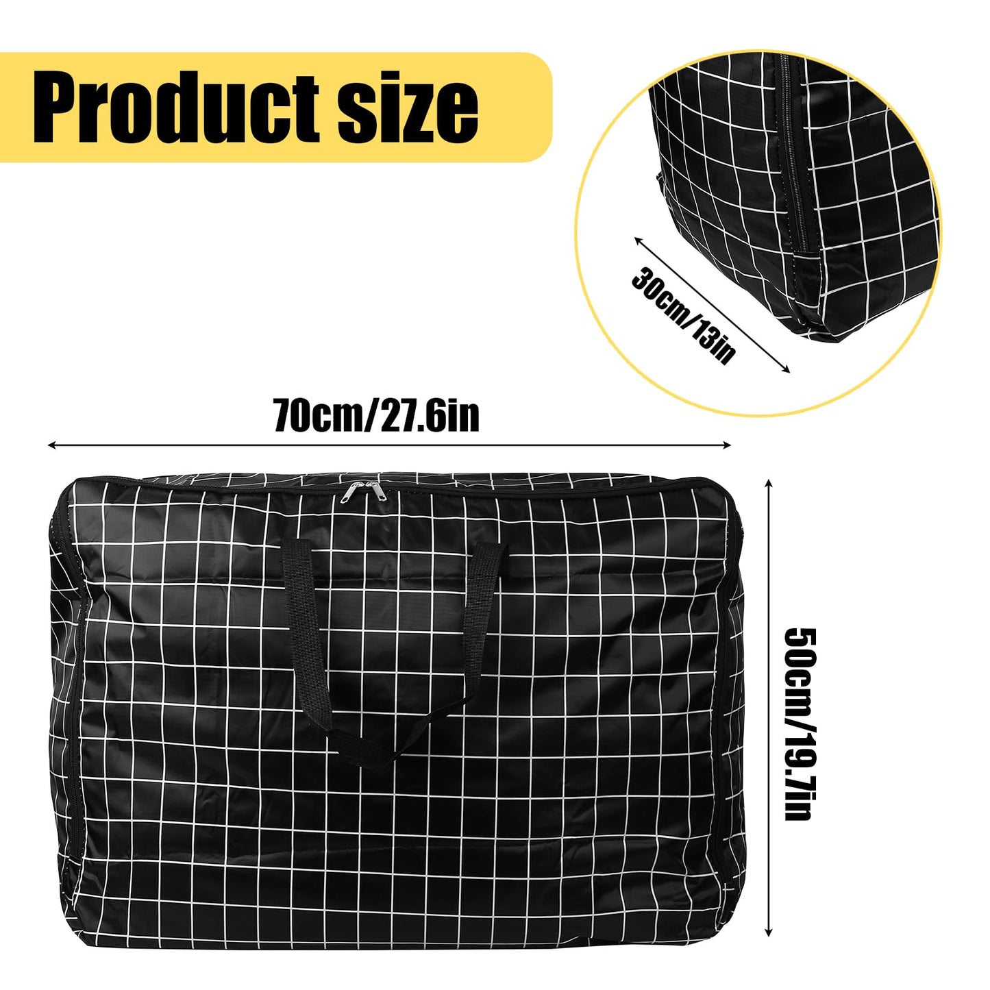 1 Pcs 105L Large Storage Bags For Bedding,Waterproof Moving Storage Bags